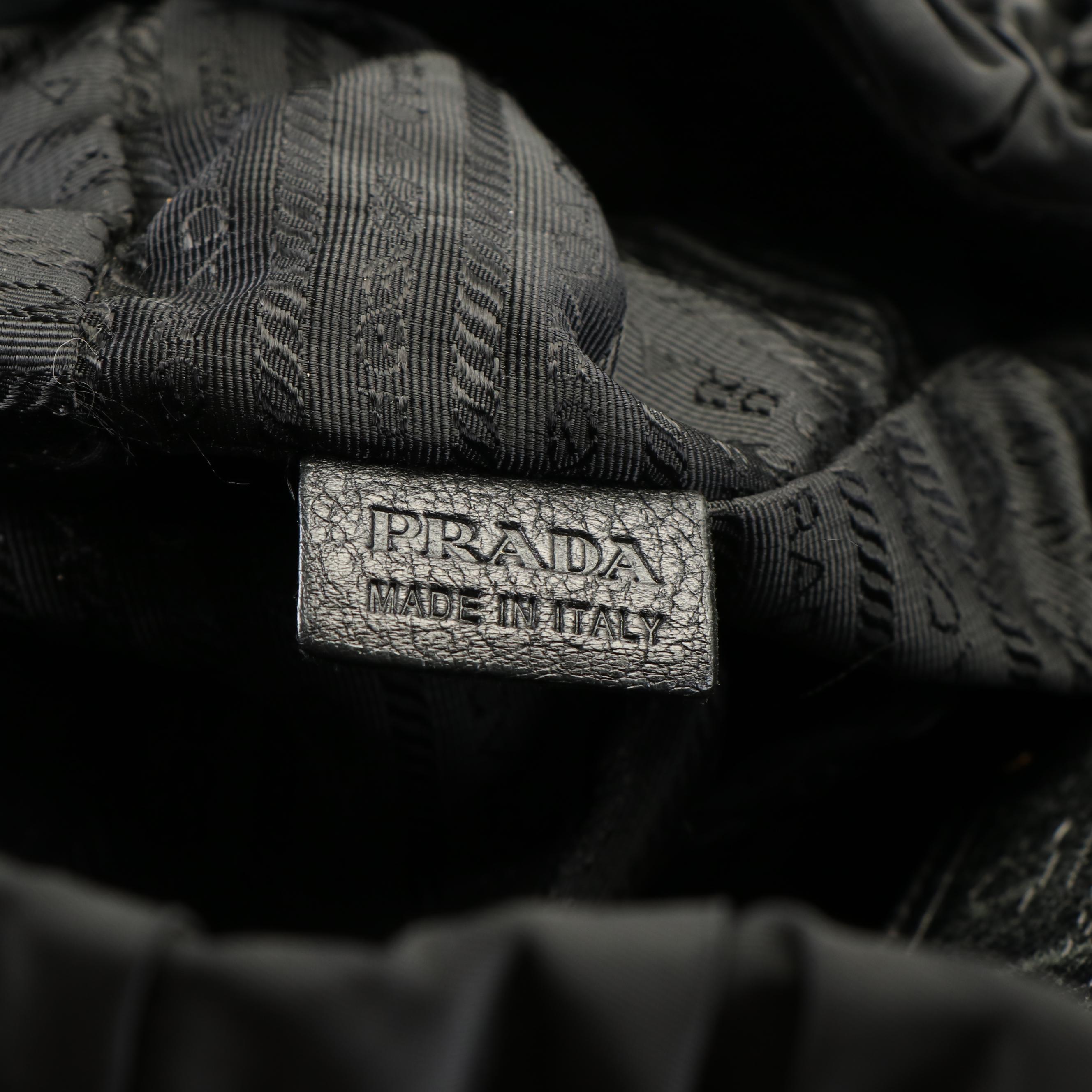 Prada Gaufre Tessuto Nylon Shopping Tote Bag