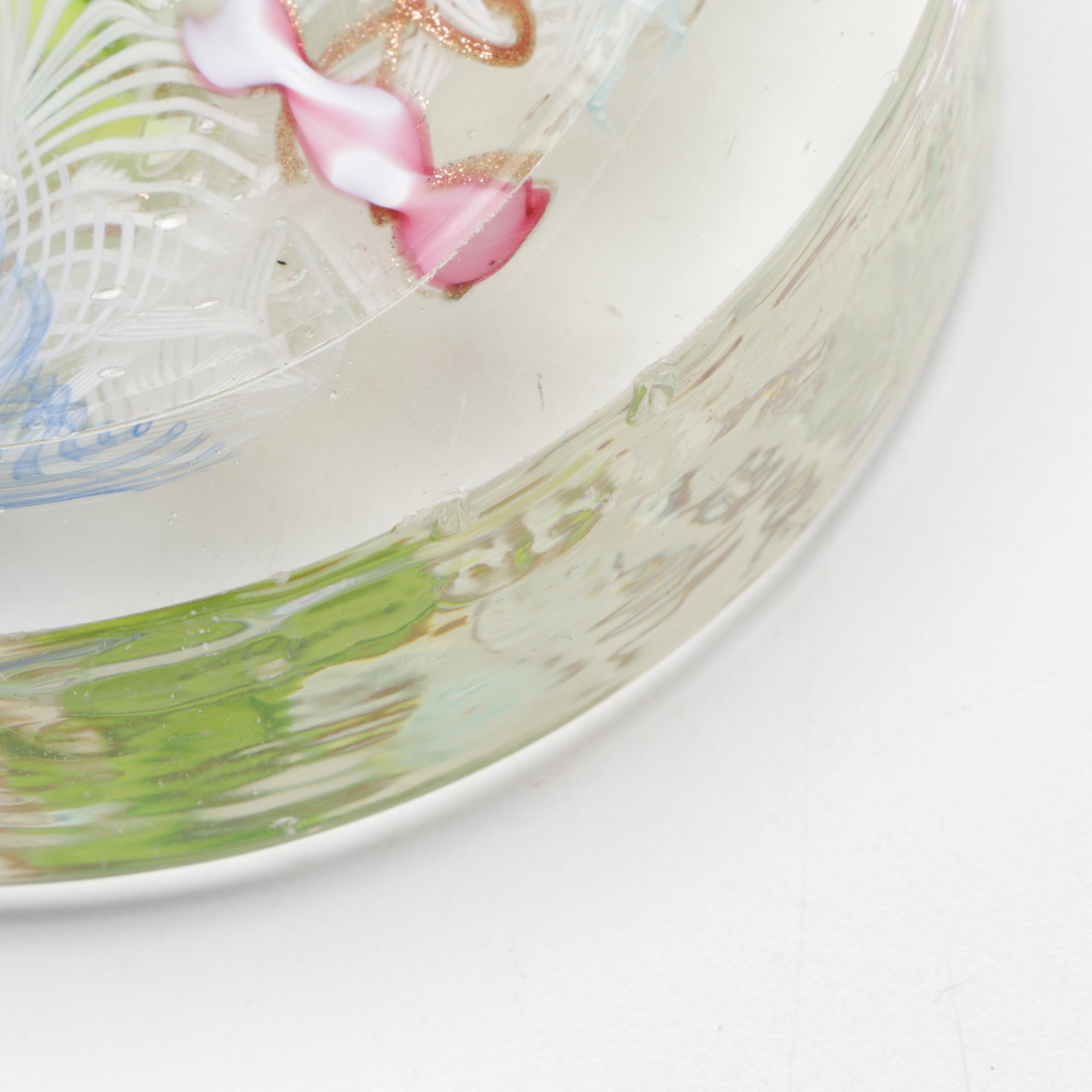 Swirl and Aventurine Glass with Oleg Cassini Faceted Glass Paperweights