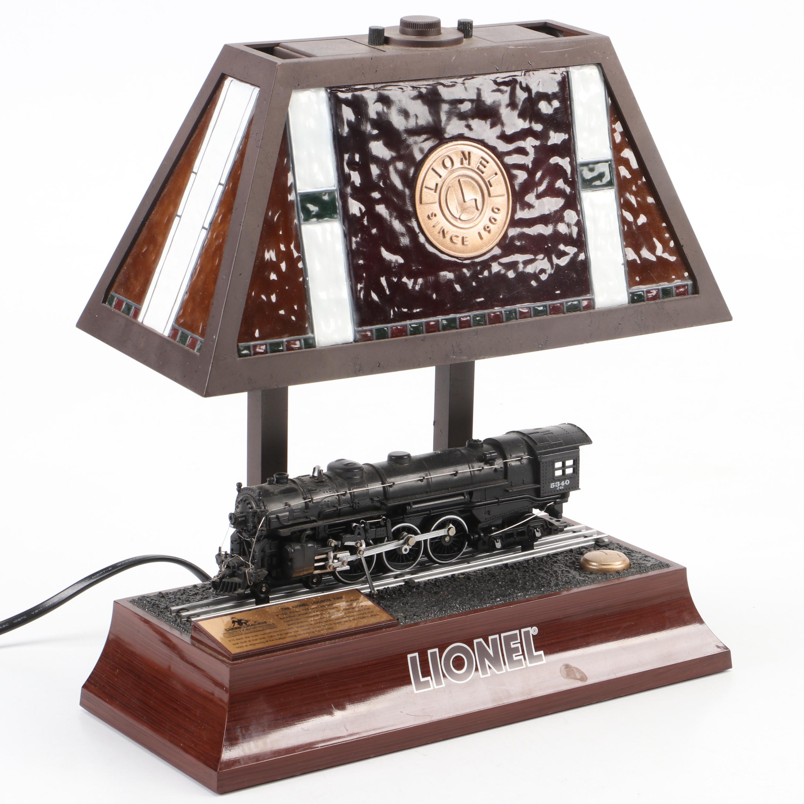 Lionel Trains Animated Table Lamp feat. The Lionel Hudson 700E Locomotive