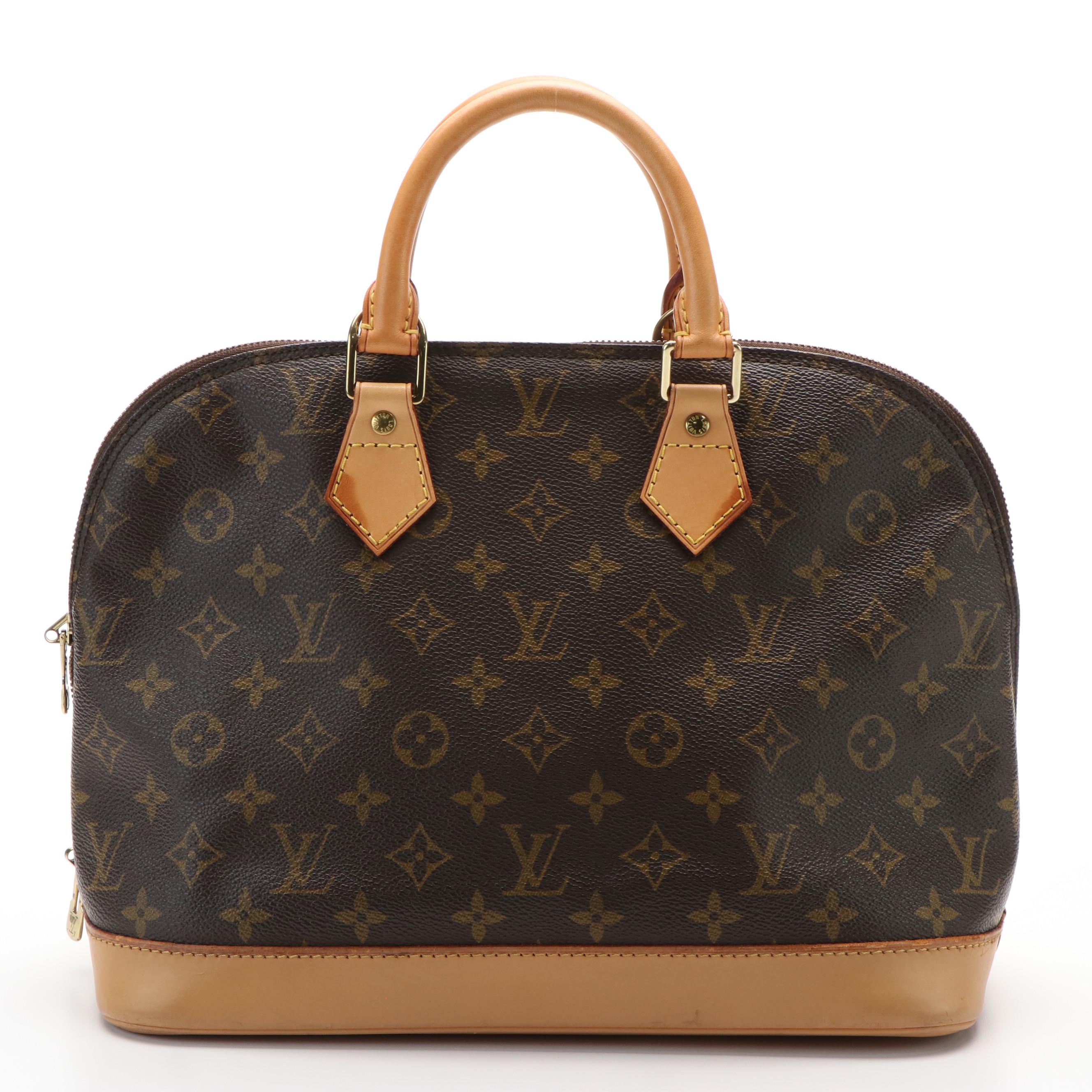 Louis Vuitton Alma Monogram Canvas Handbag