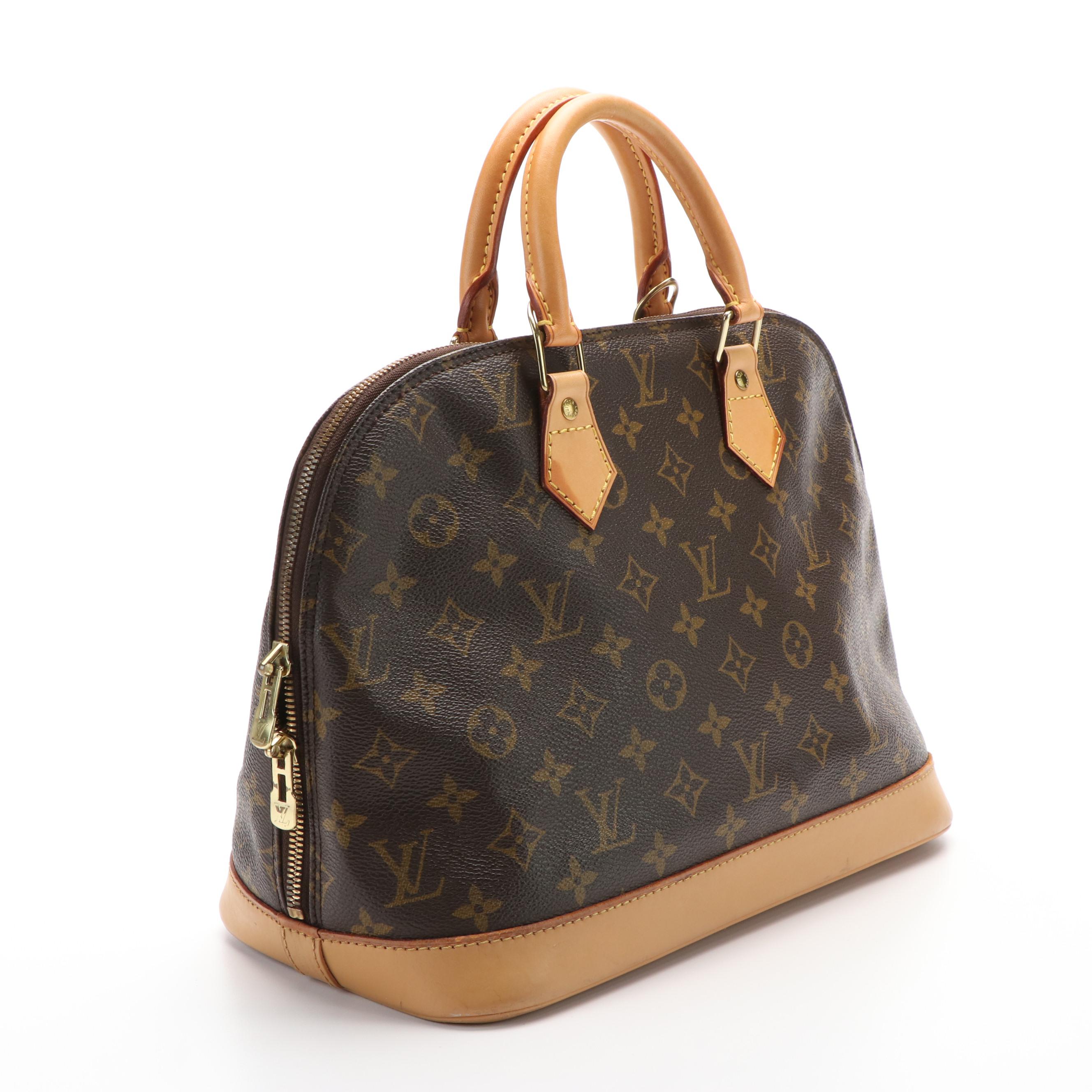 Louis Vuitton Alma Monogram Canvas Handbag
