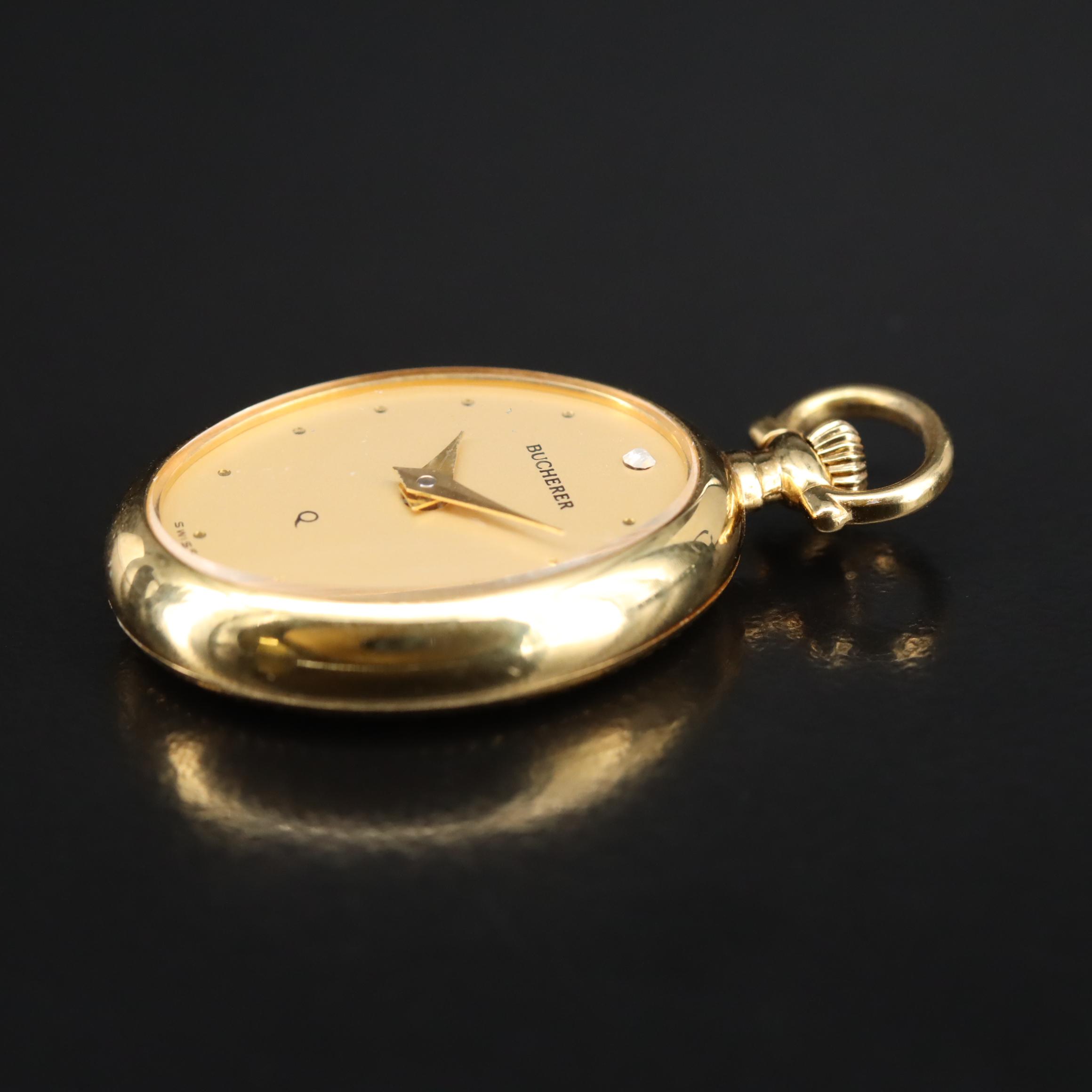 Bucherer Quartz Pendant Watch