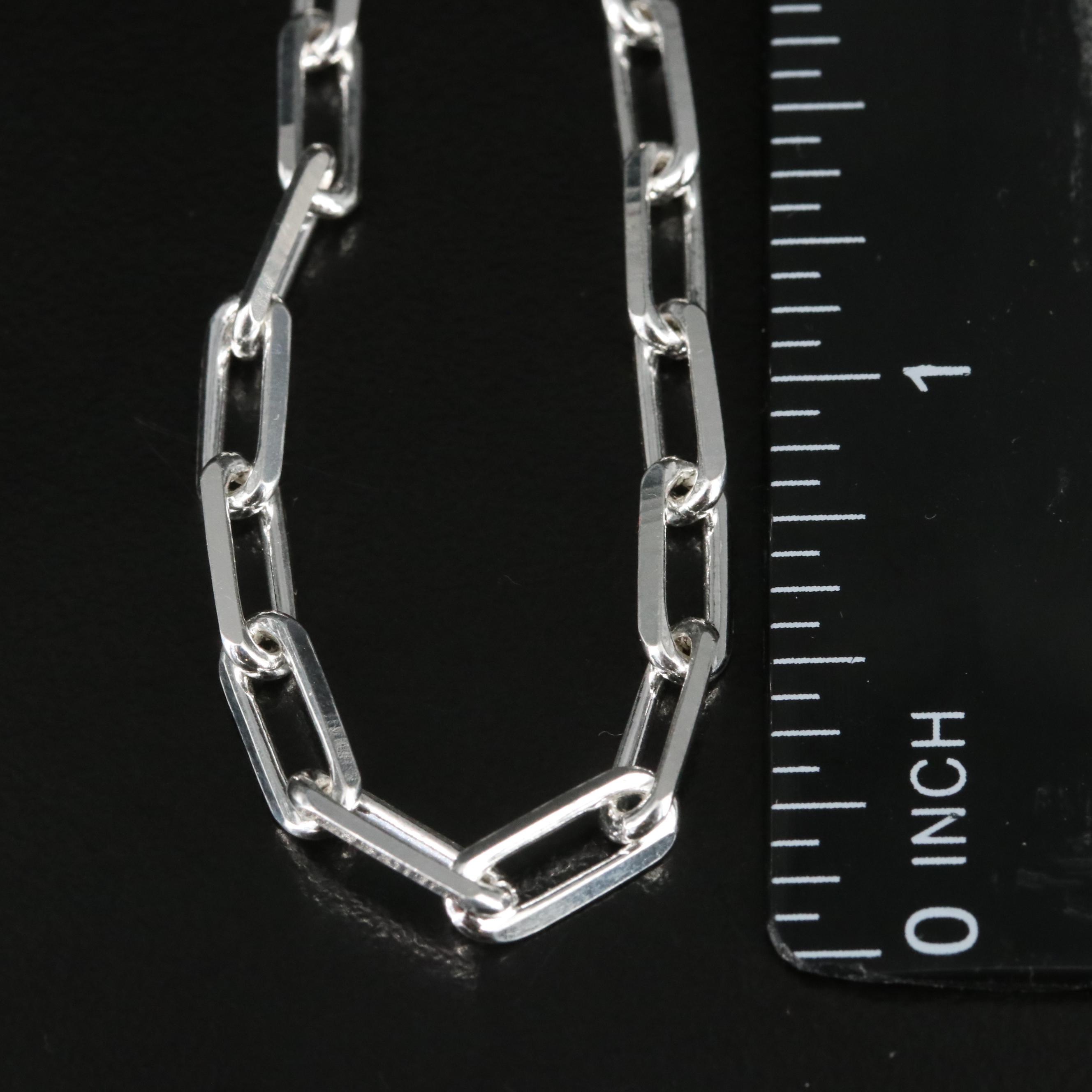 Sterling Paper Clip Bracelet