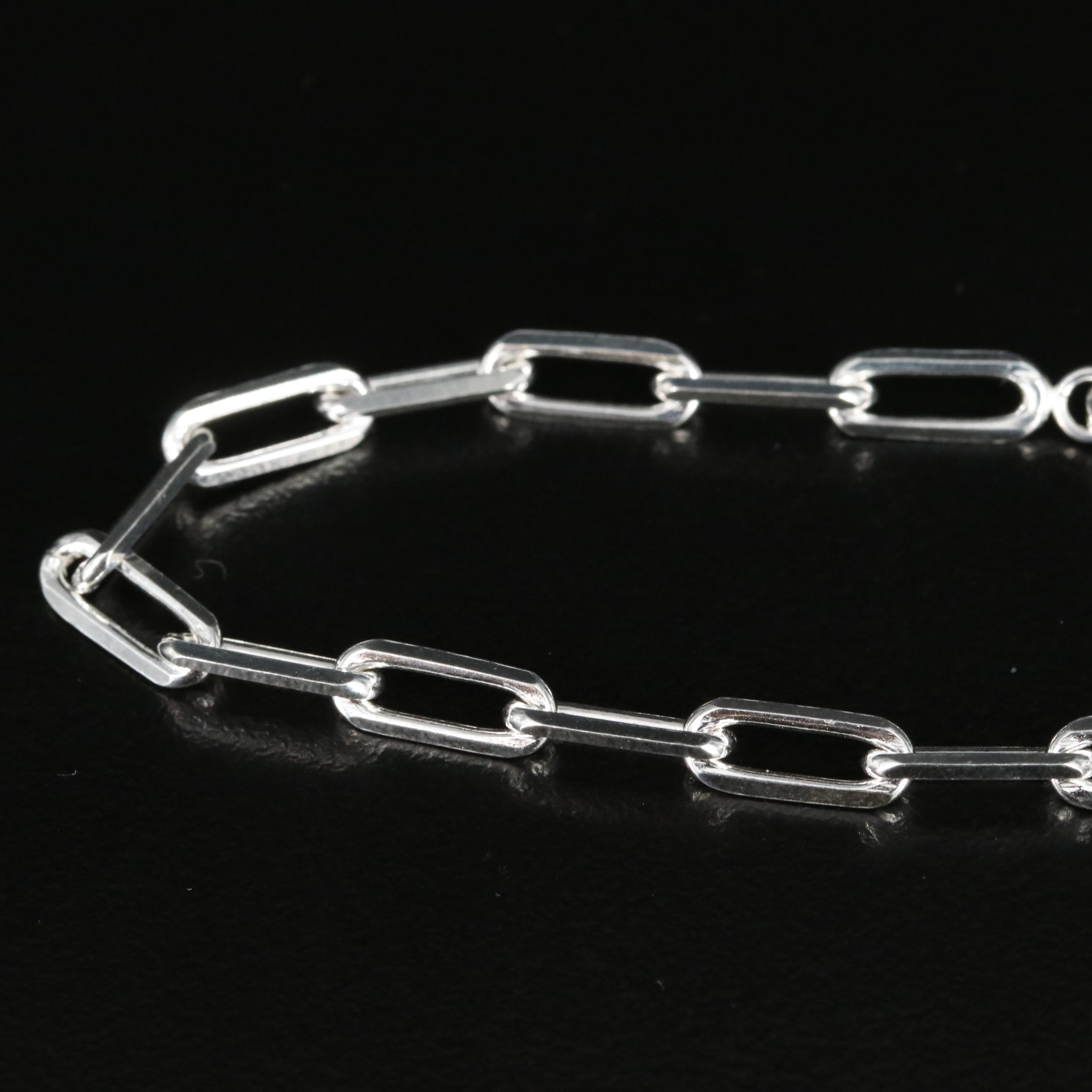 Sterling Paper Clip Bracelet