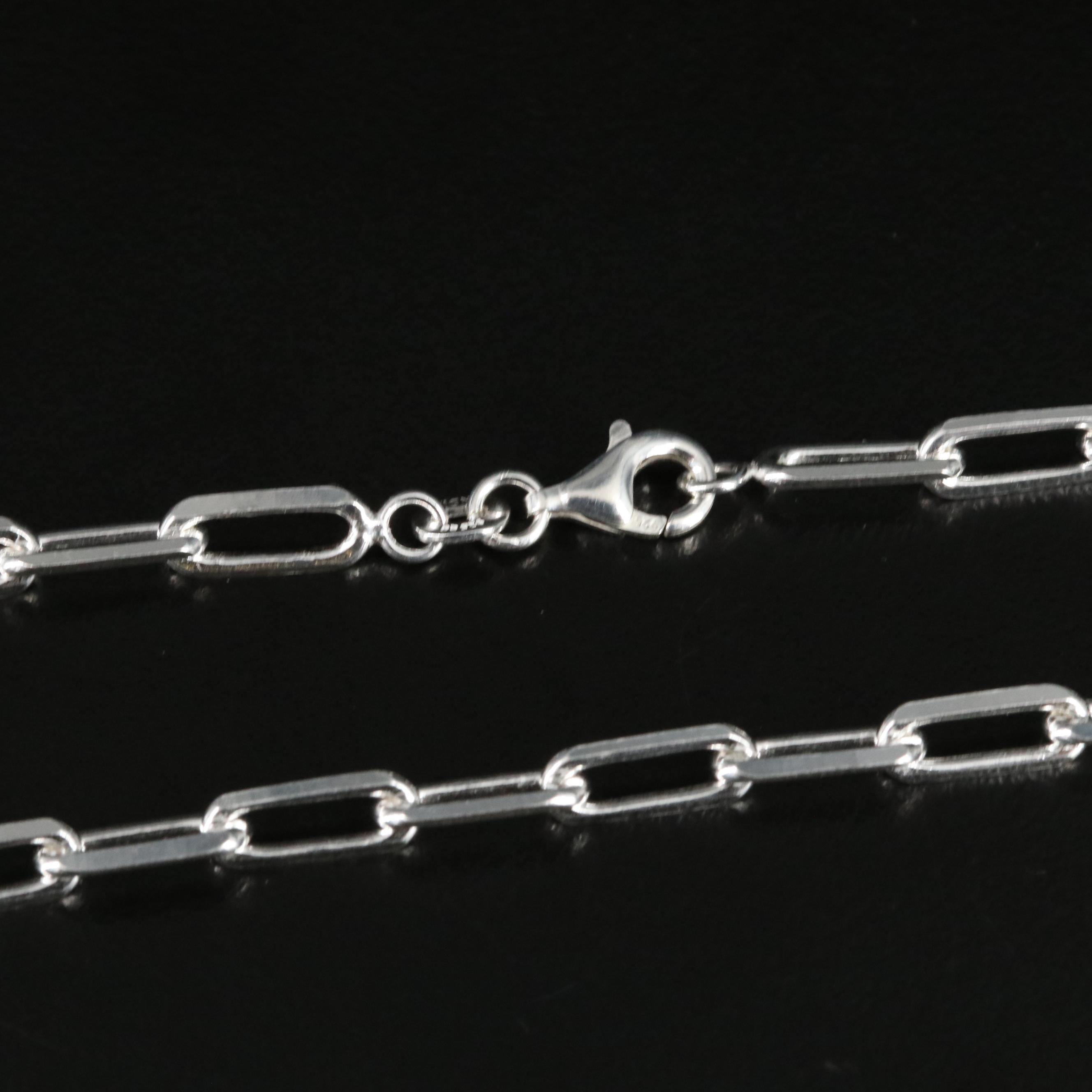 Sterling Paper Clip Bracelet