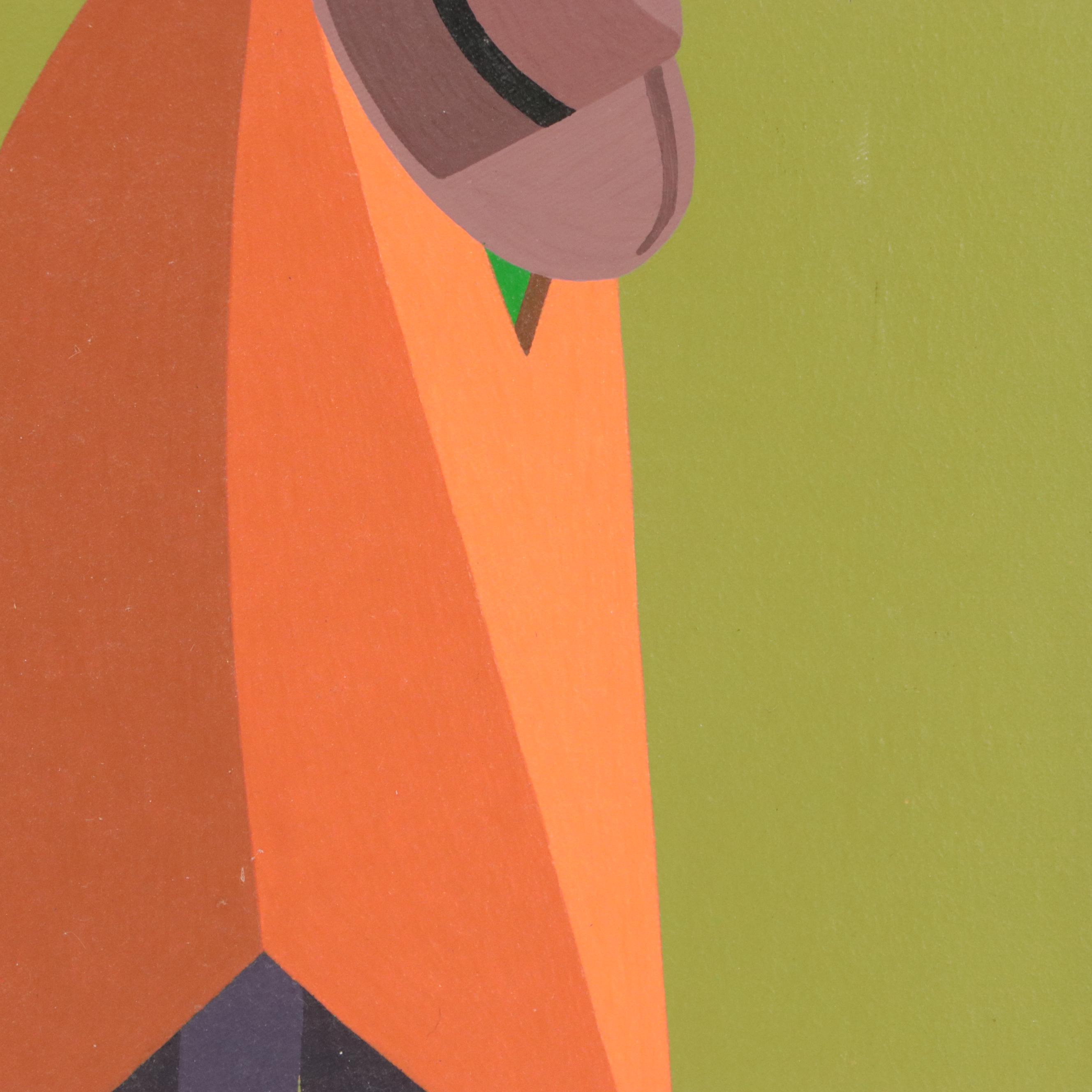 Roberto Benites Peruvian Folk Art Oil Paintings of Figural Scenes