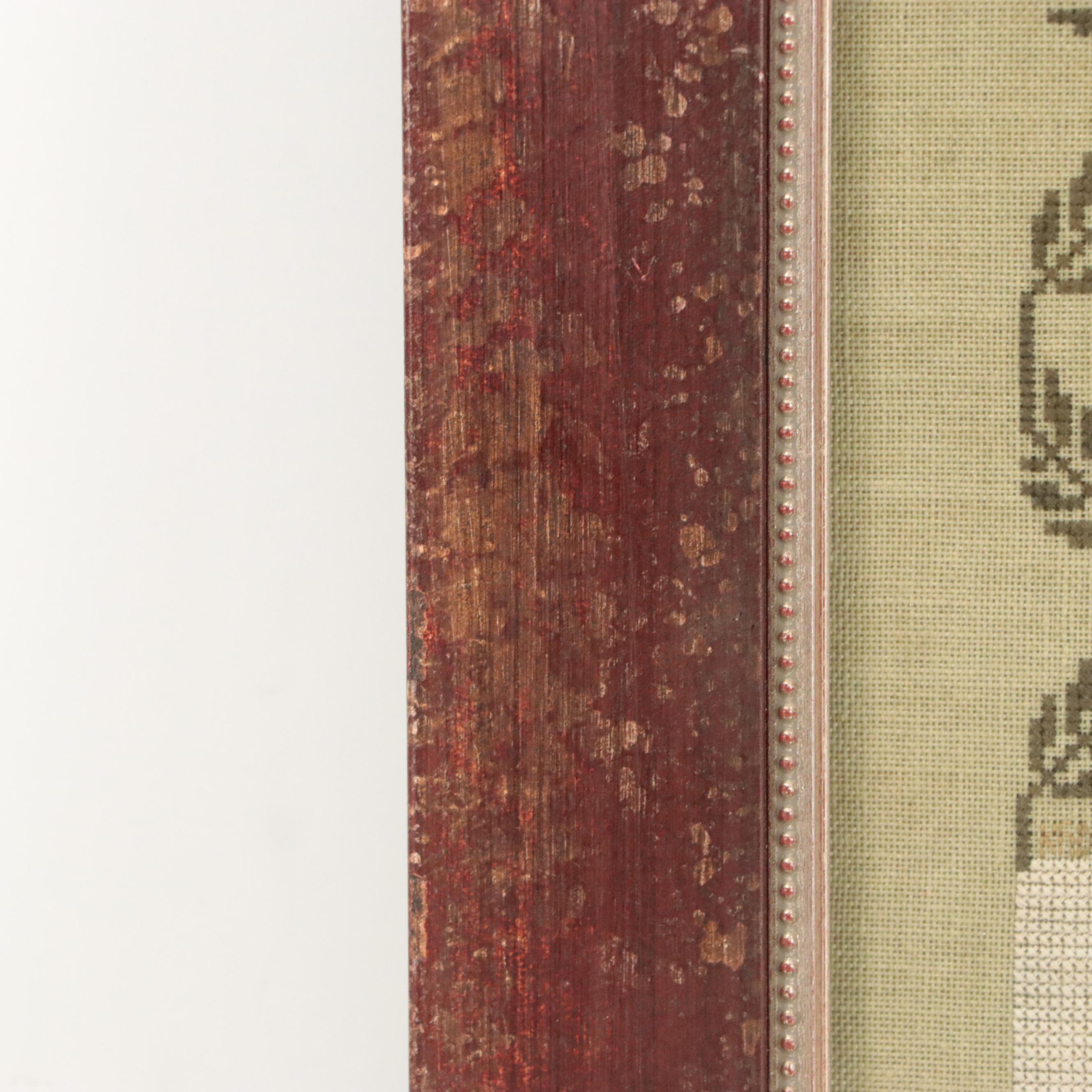 Holiday-Themed Cross-Stitch Embroidery "Merry Christmas Karen Smith," 1946