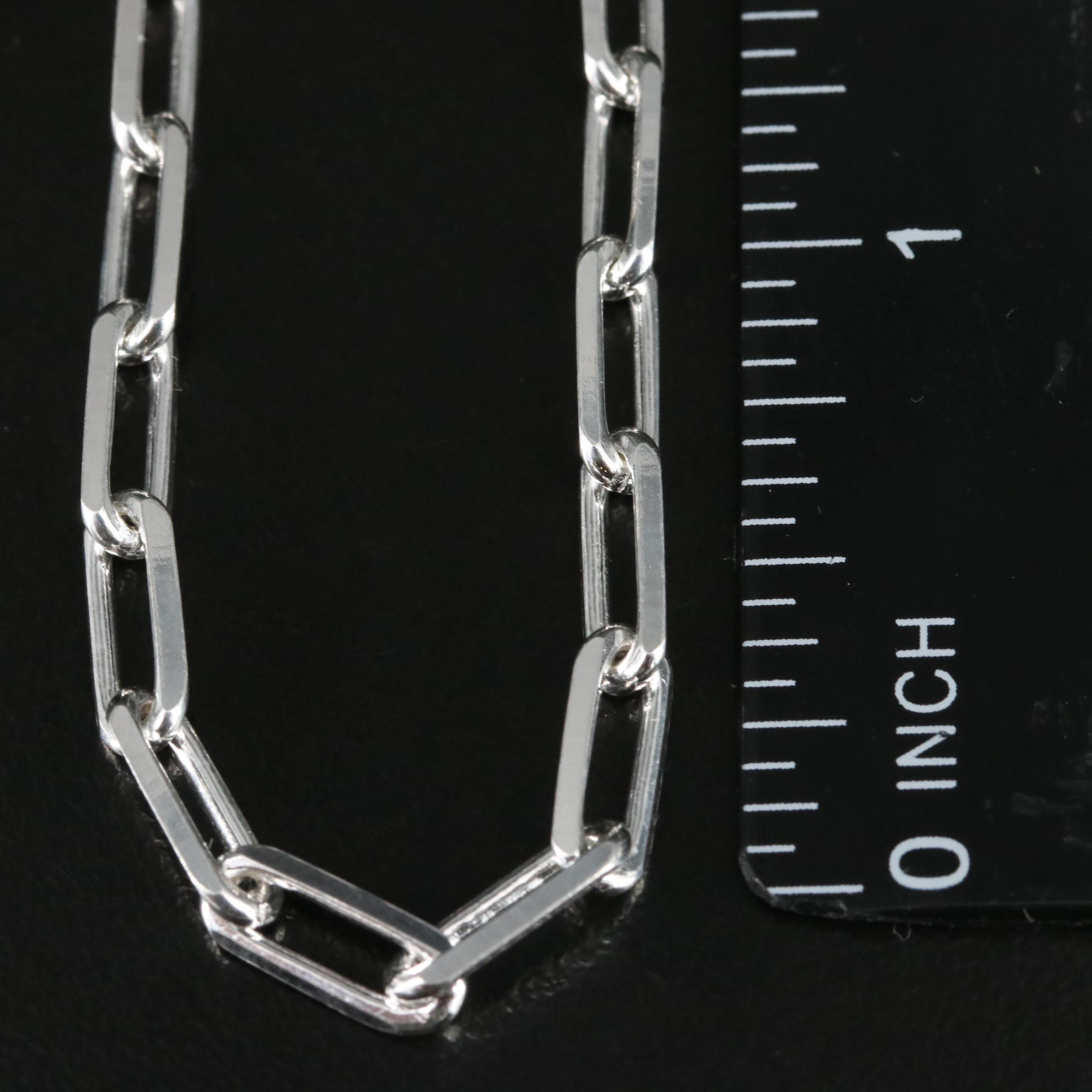 Sterling Paper Clip Bracelet