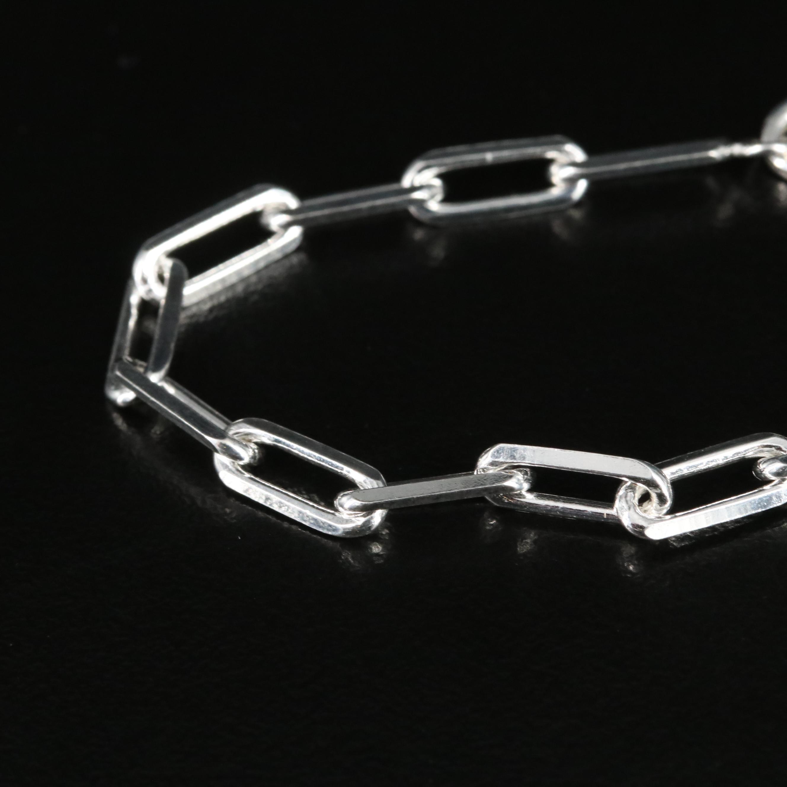 Sterling Paper Clip Bracelet