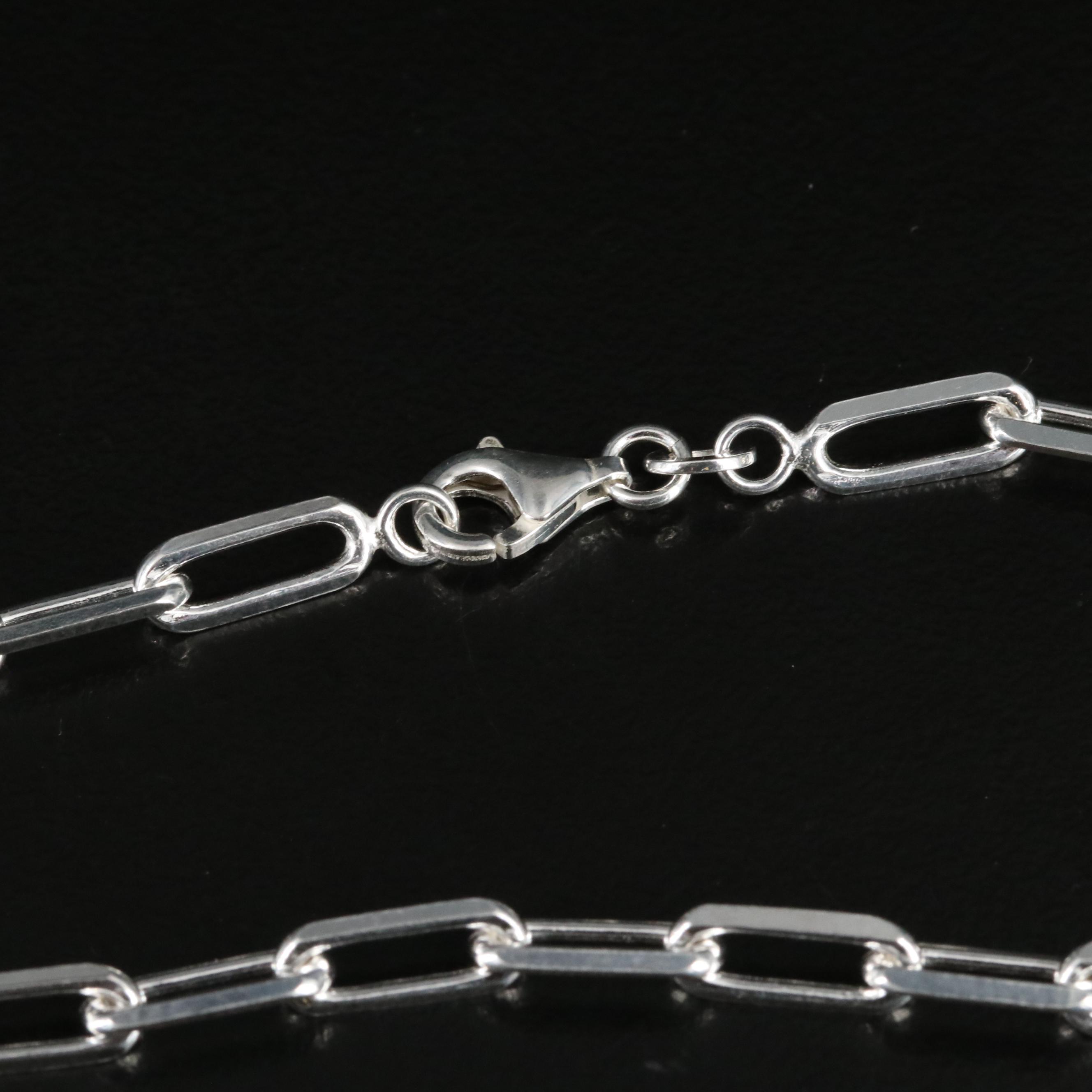 Sterling Paper Clip Bracelet