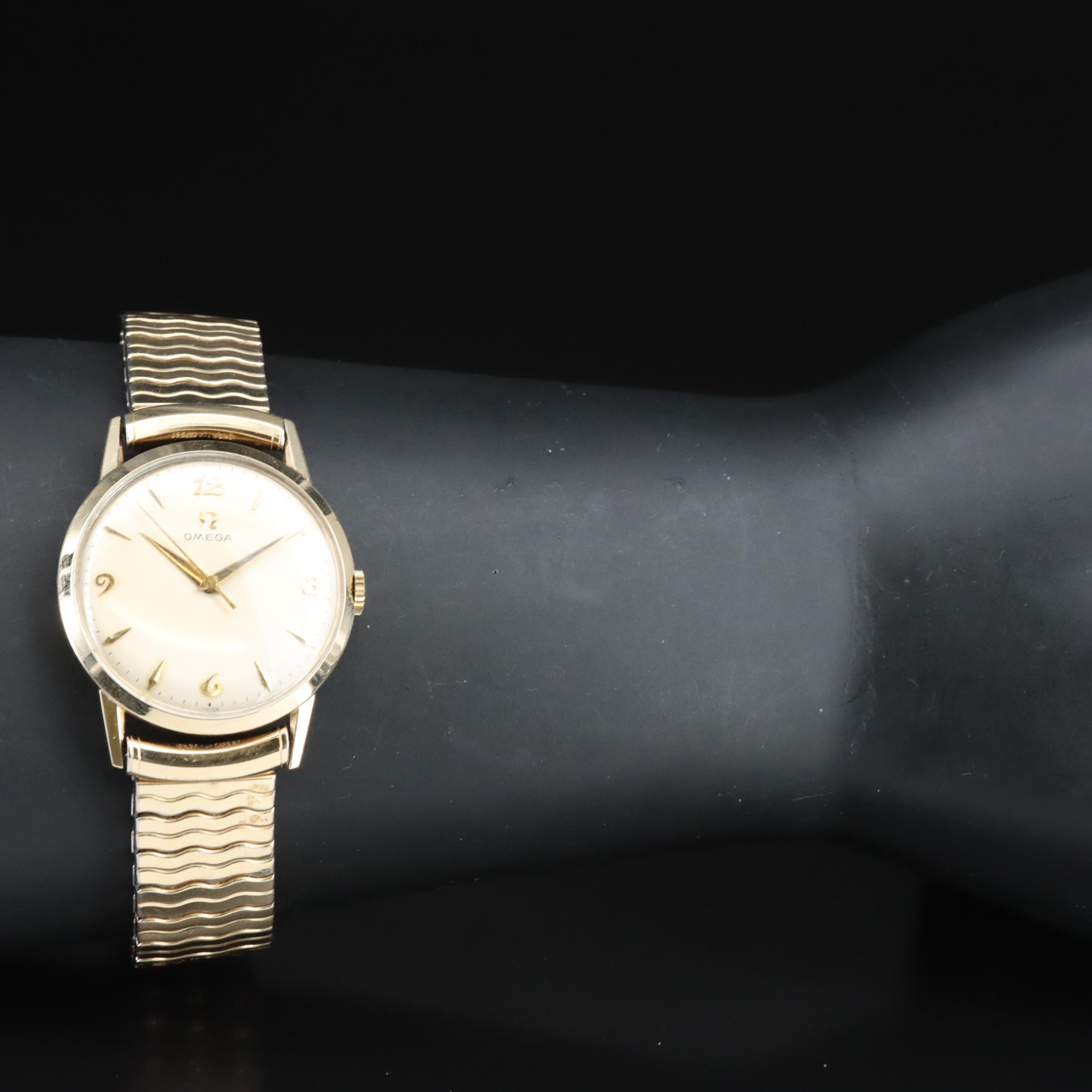 1957 Omega Gold-Filled Stem Wind Watch