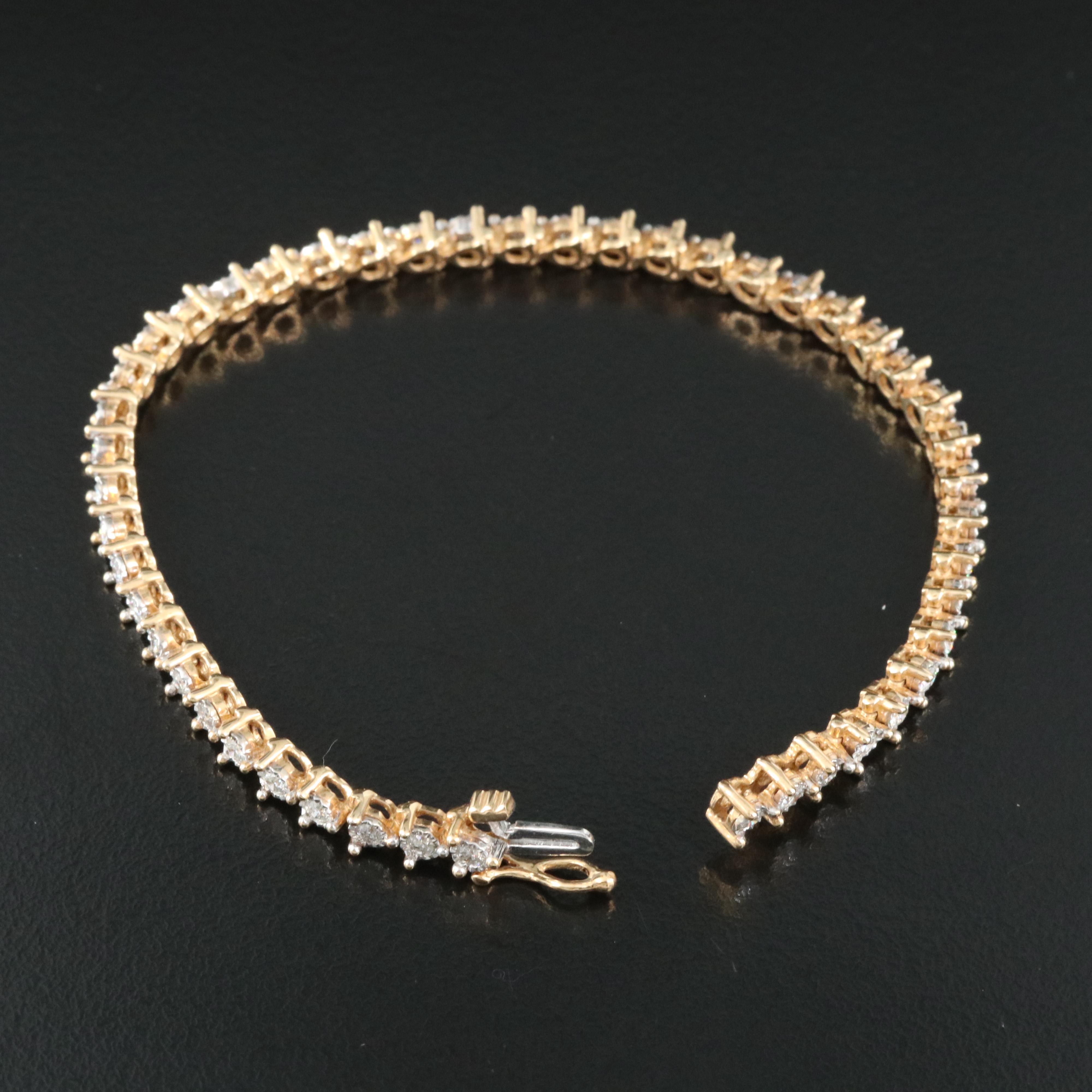 14K 2.05 CTW Diamond Bracelet