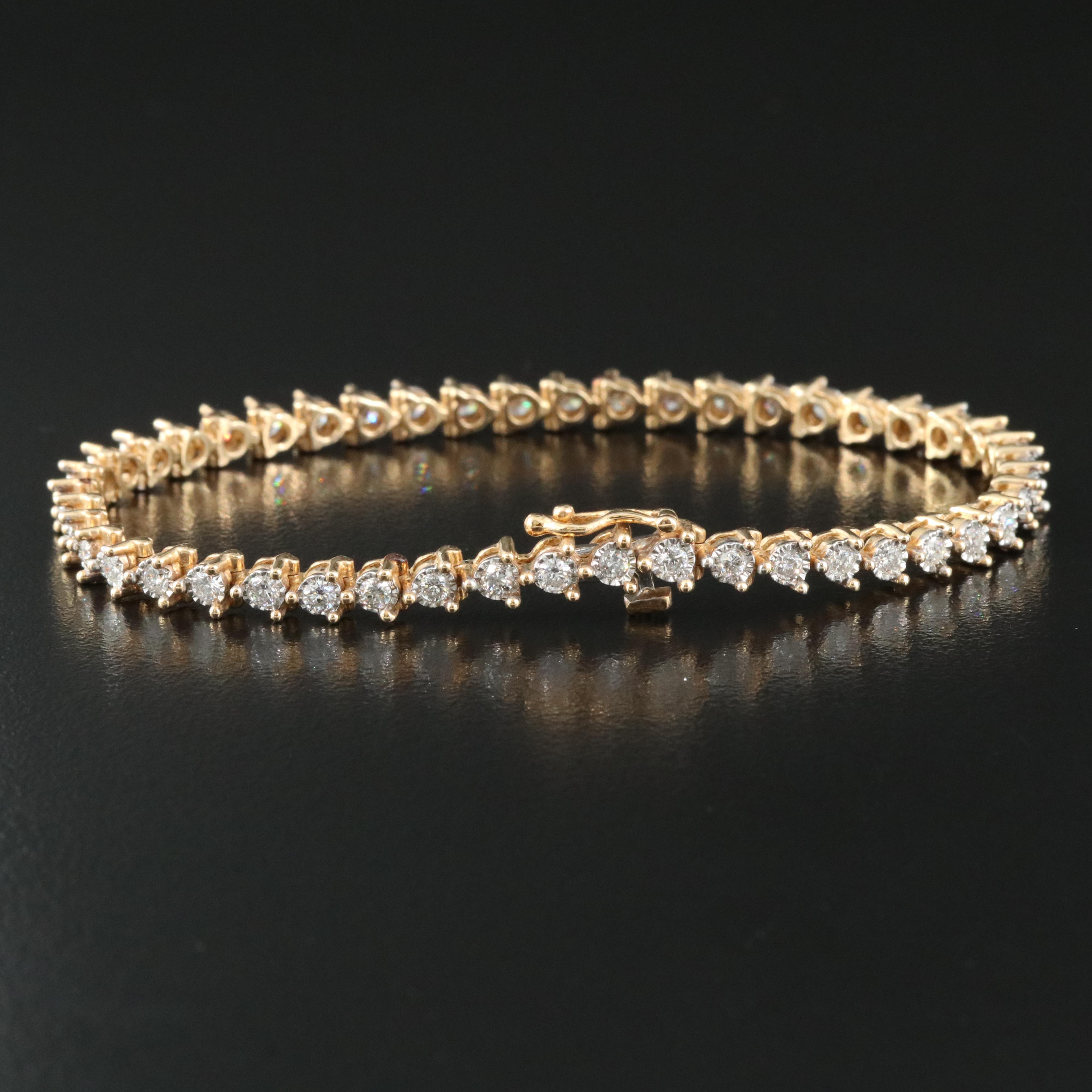 14K 2.05 CTW Diamond Bracelet