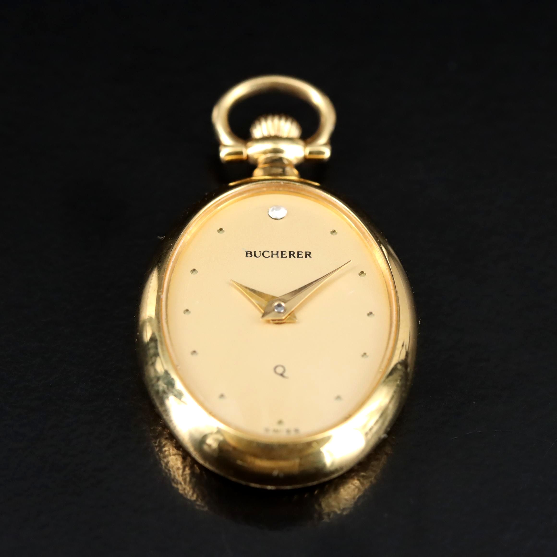 Bucherer Quartz Pendant Watch