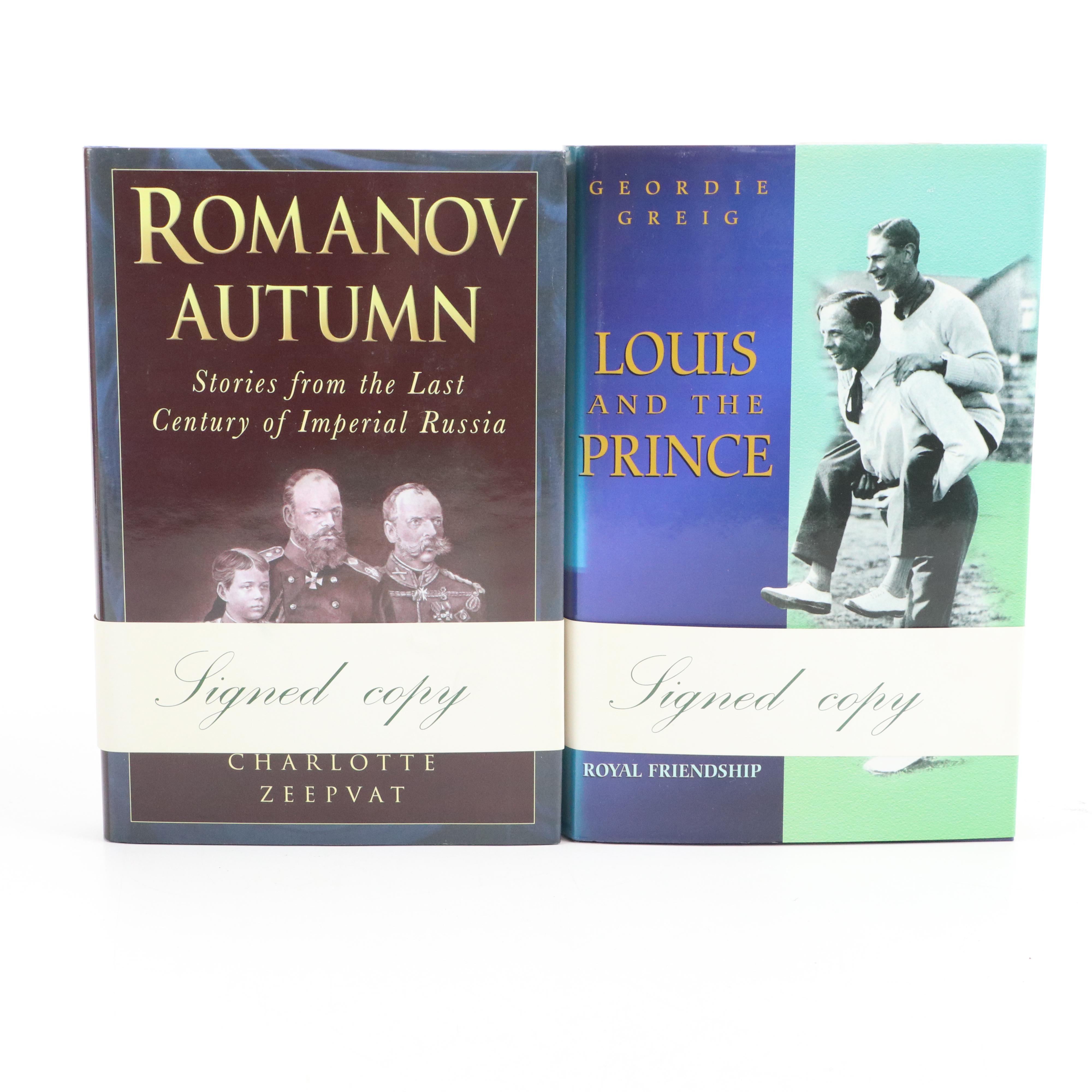 Signed "Louis and the Prince" by Geordie Greig and More Nonfiction Books