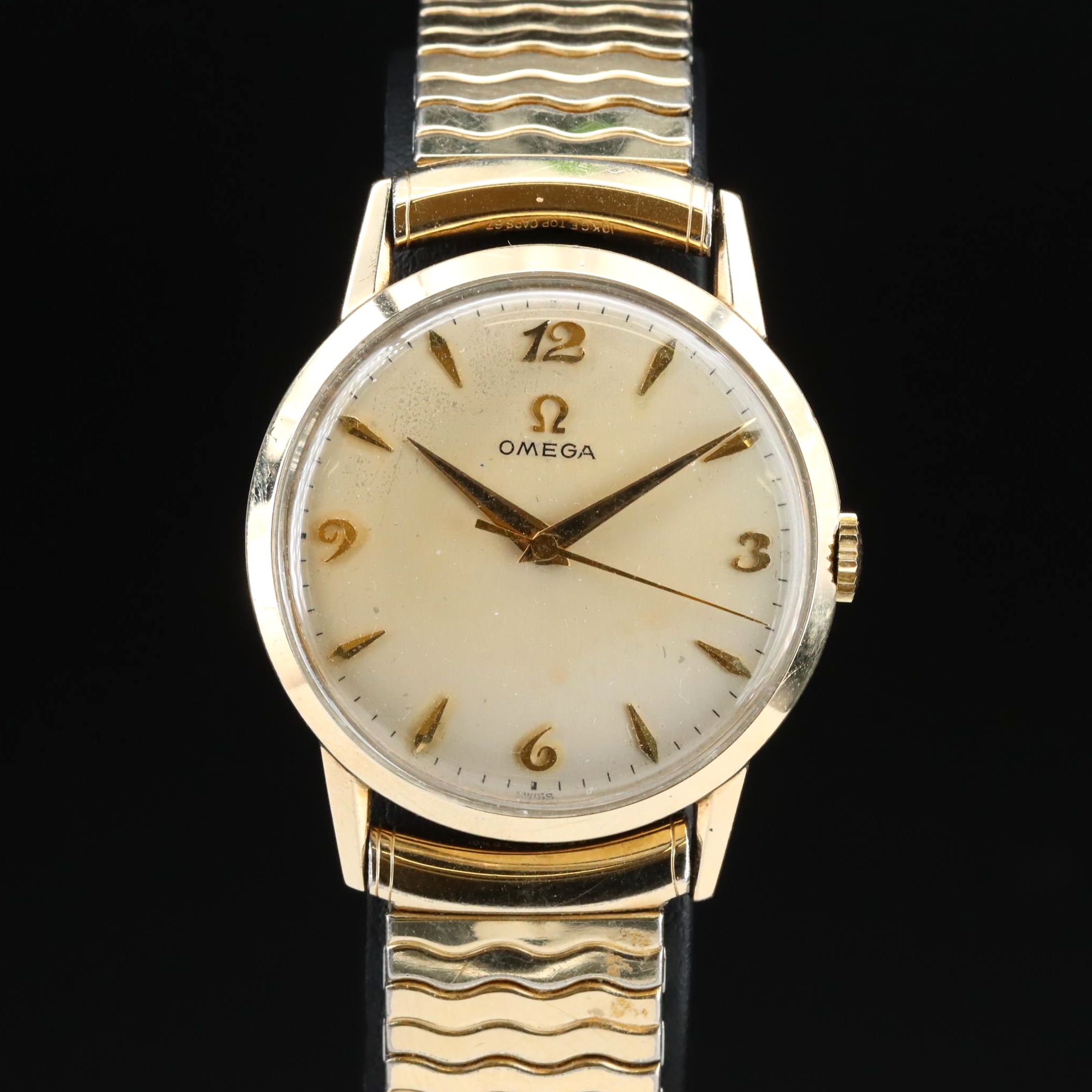1957 Omega Gold-Filled Stem Wind Watch