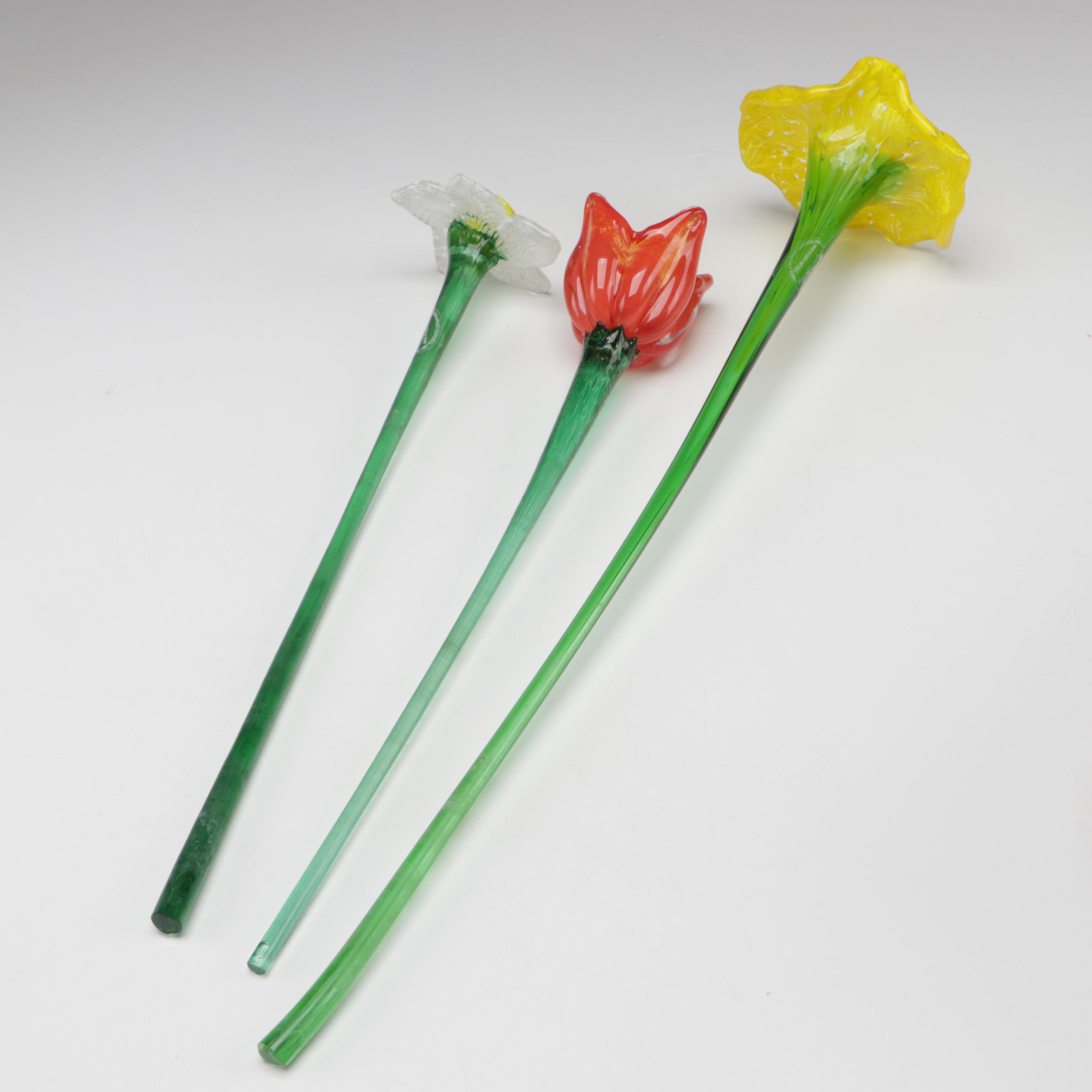 Royal Gallery Glass Flower Figurines with Glass Vegetable Figurines and More