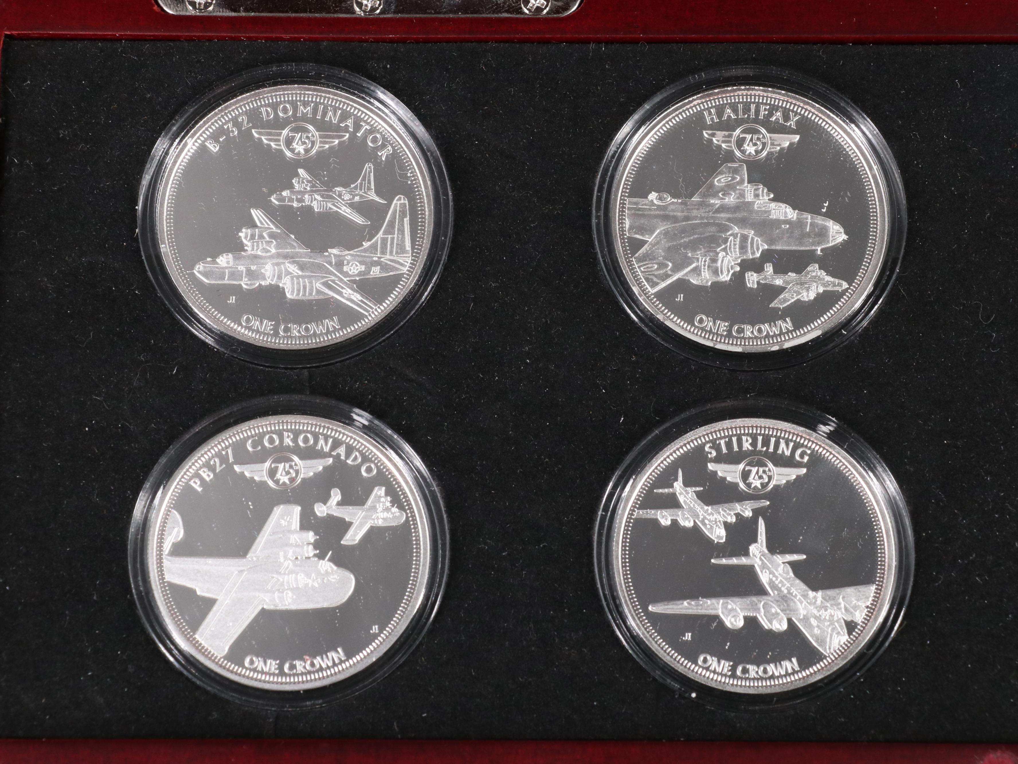 Bradford Exchange Mint "World War II Bombers" Proof Coin Collection EBTH