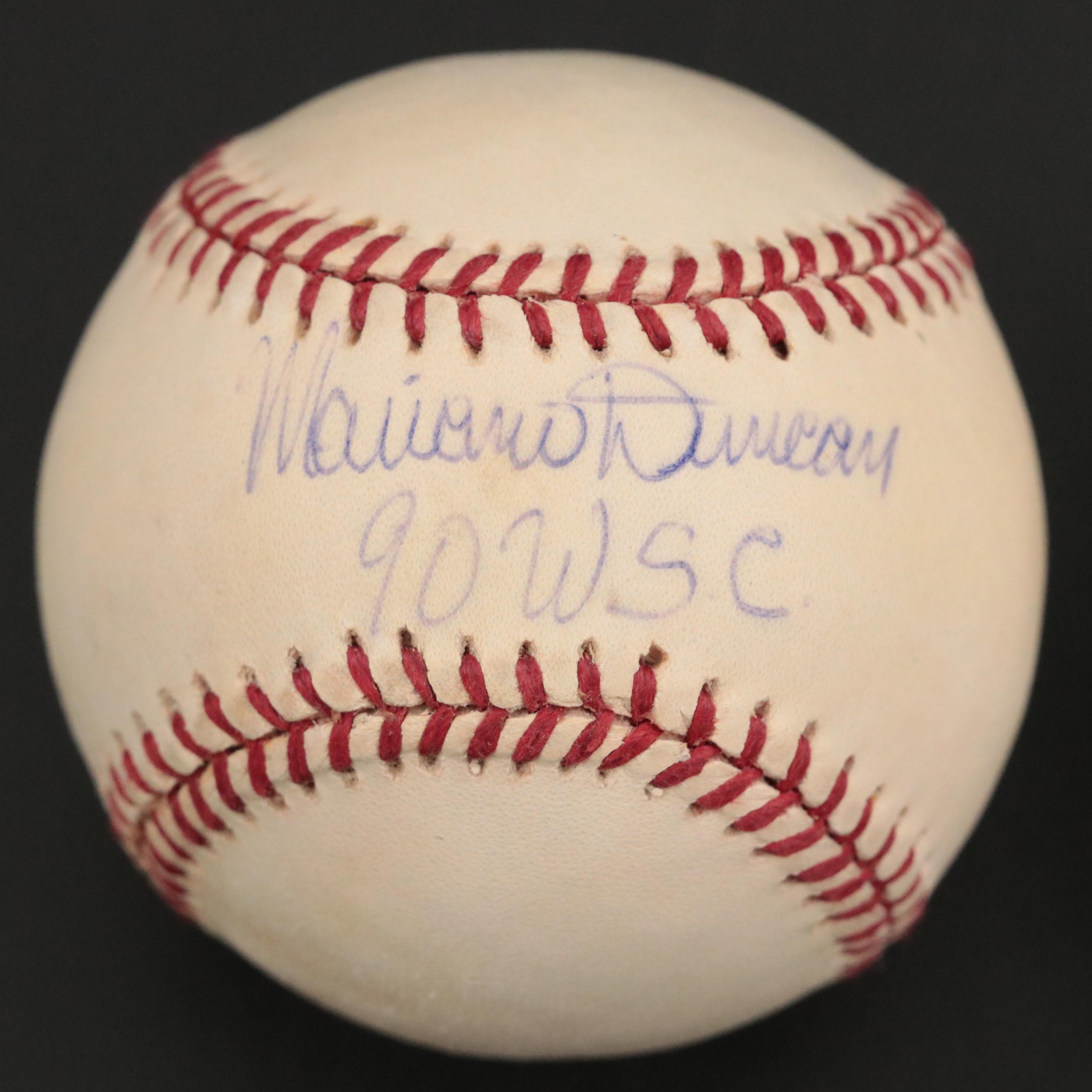 Mariano Duncan and Rafael Belliard Signed Rawlings Official Baseballs