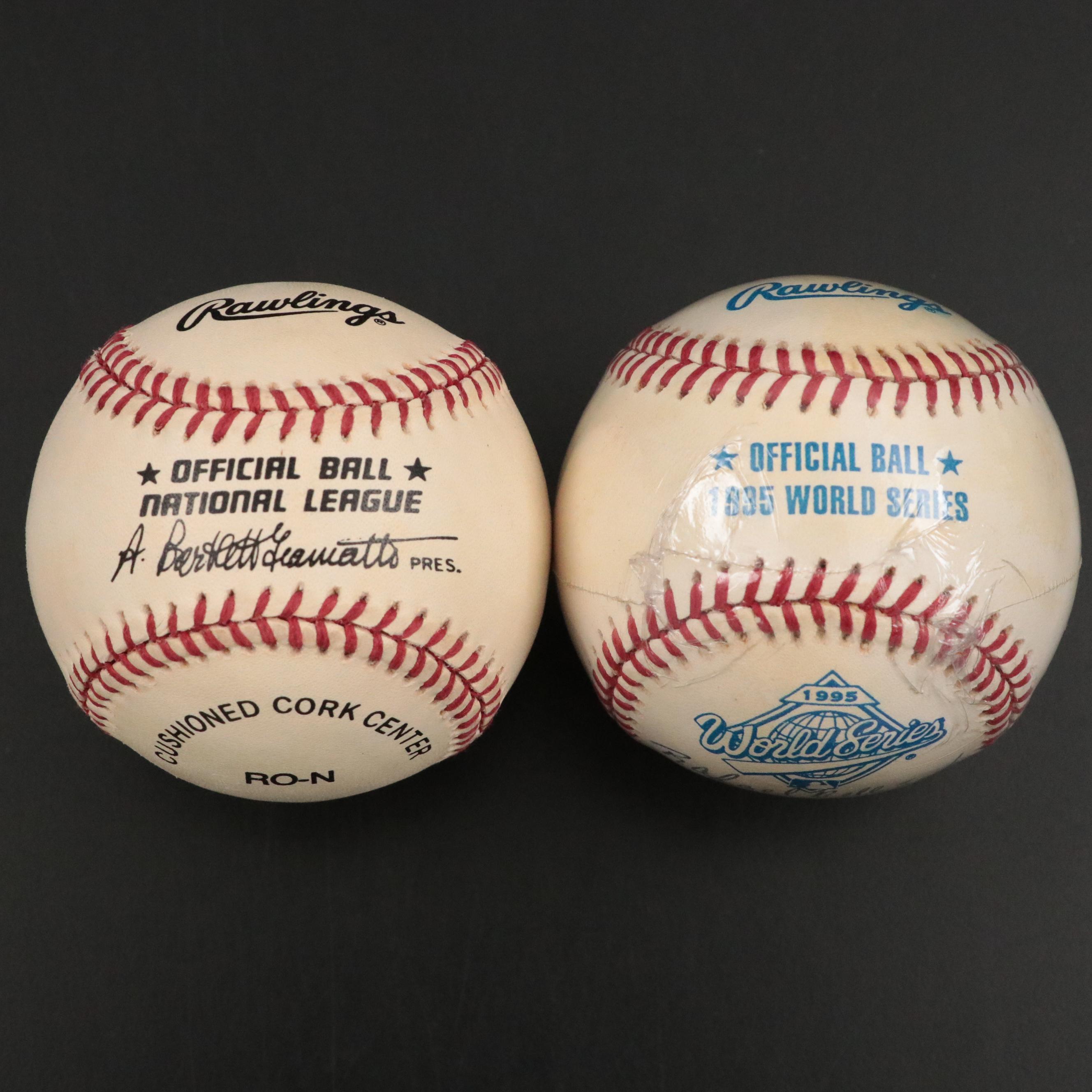 Mariano Duncan and Rafael Belliard Signed Rawlings Official Baseballs