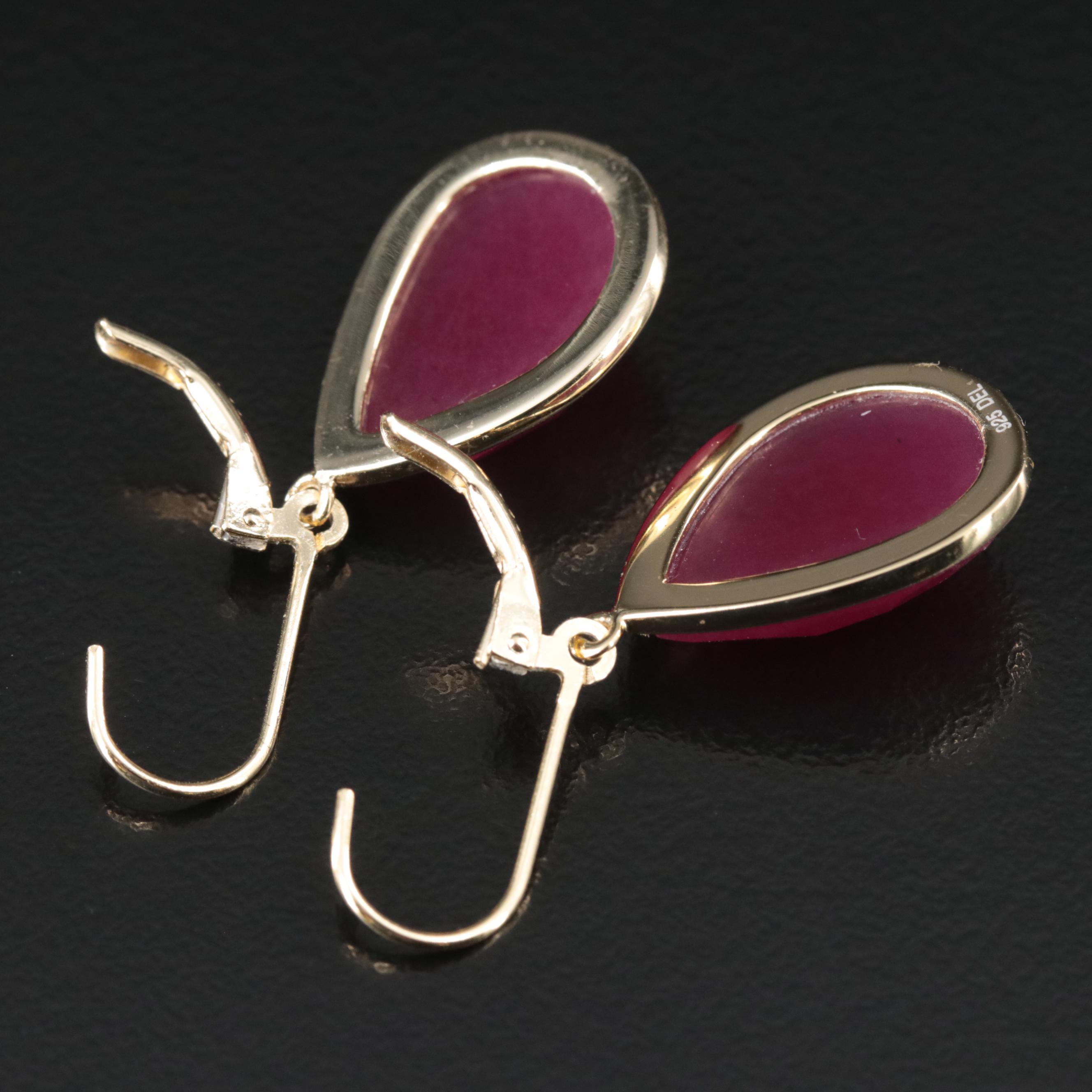 Sterling Quench Crackled Quartz Dangle Earrings