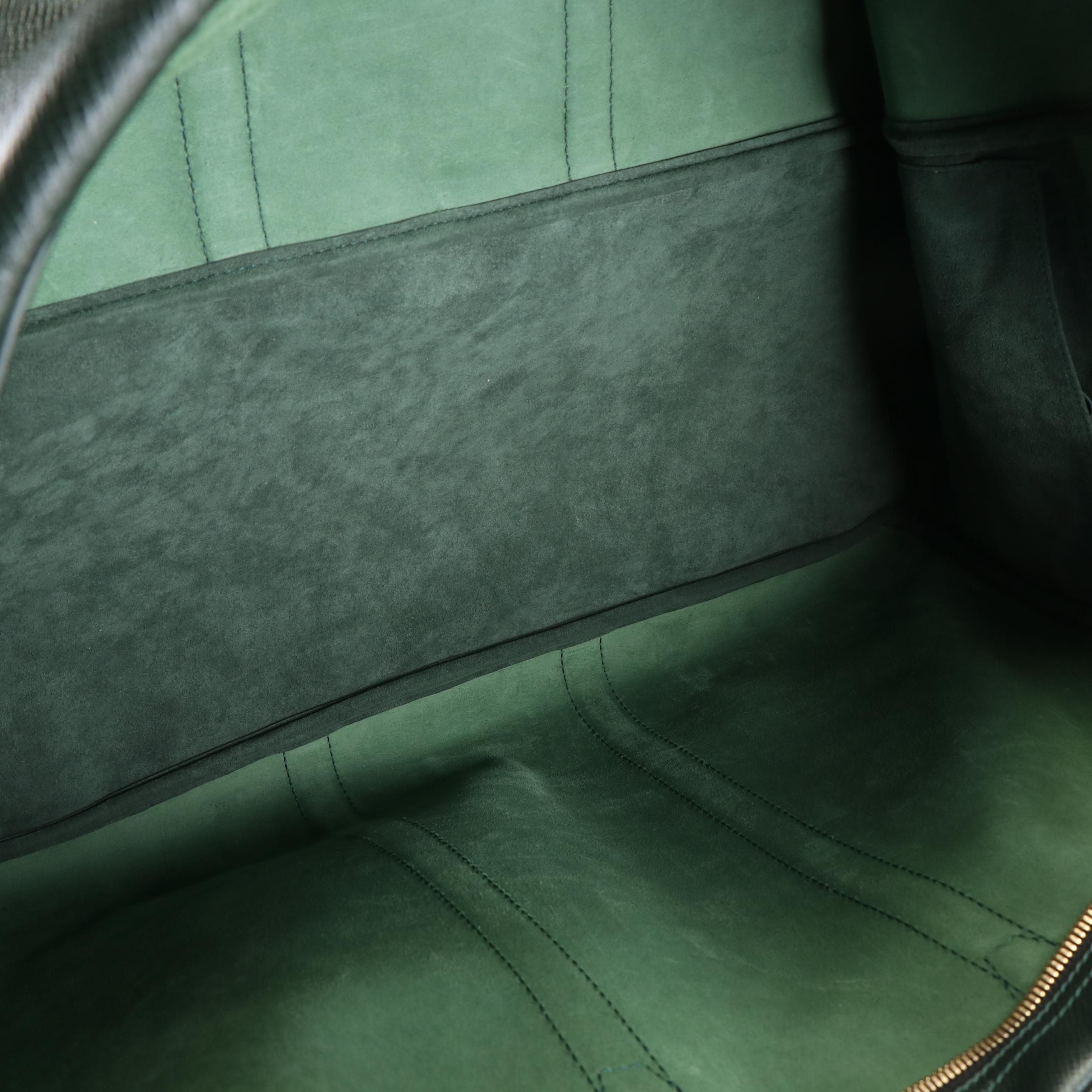 Louis Vuitton Kendall Green Taiga Leather Boston Bag