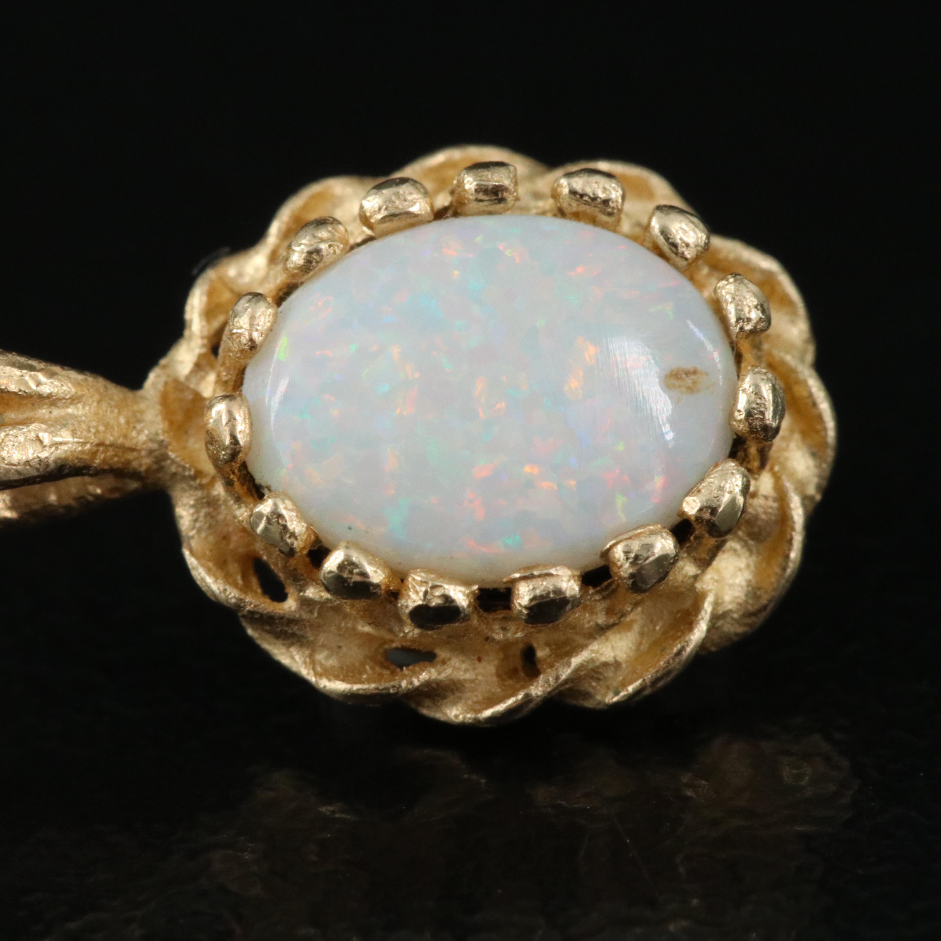 14K Opal Pendant