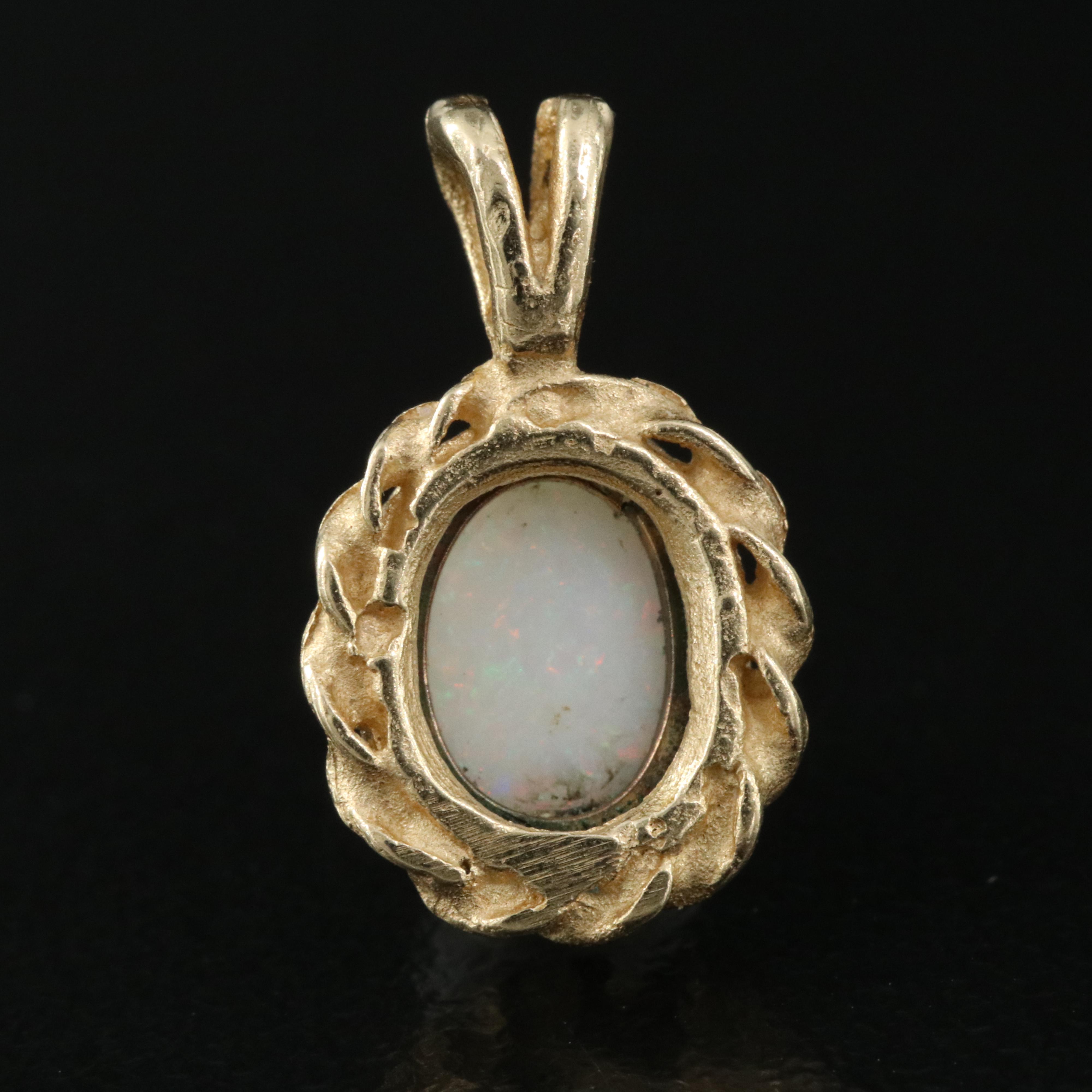 14K Opal Pendant