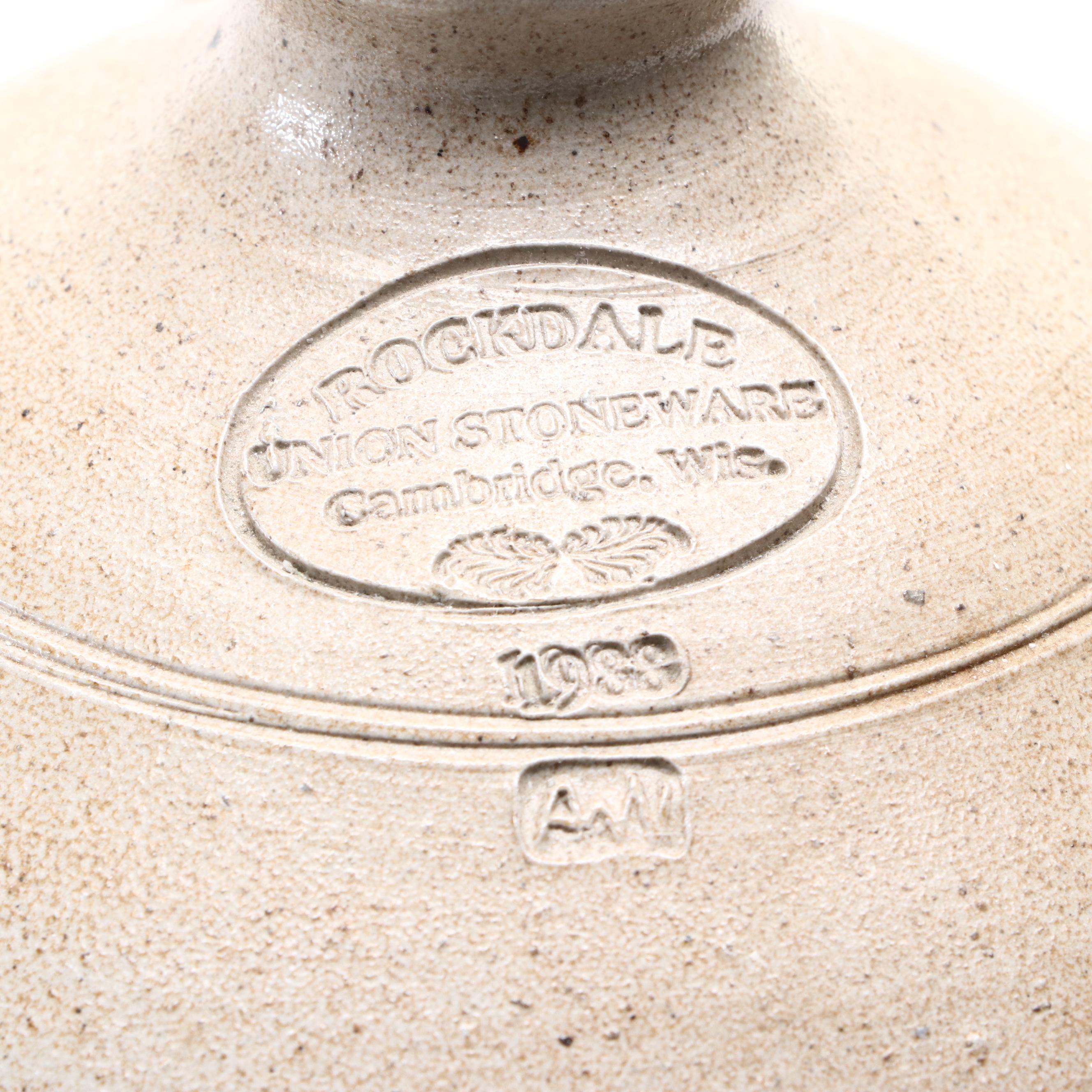 Rockdale Union Salt Glaze Stoneware Jug, 1989