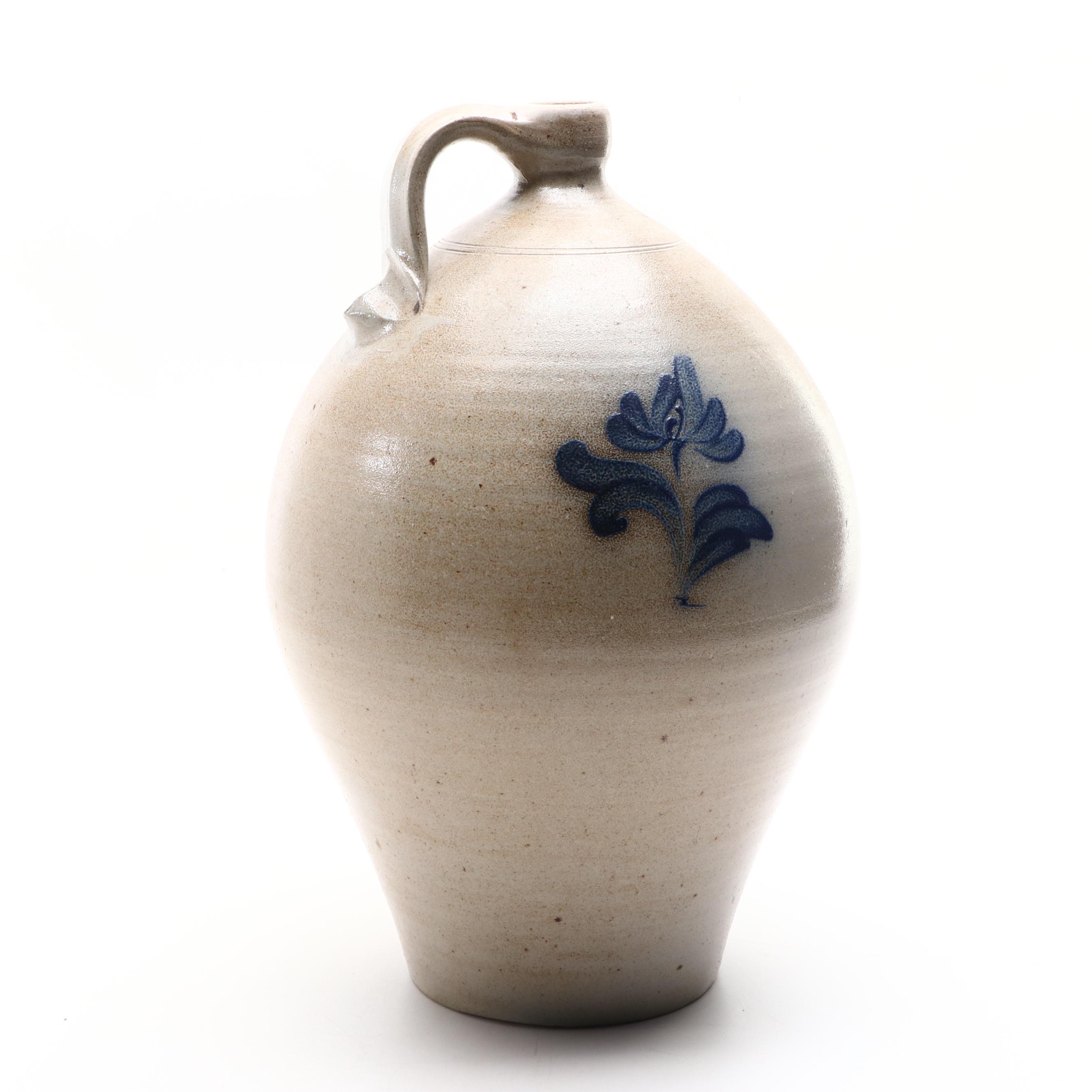 Rockdale Union Salt Glaze Stoneware Jug, 1989