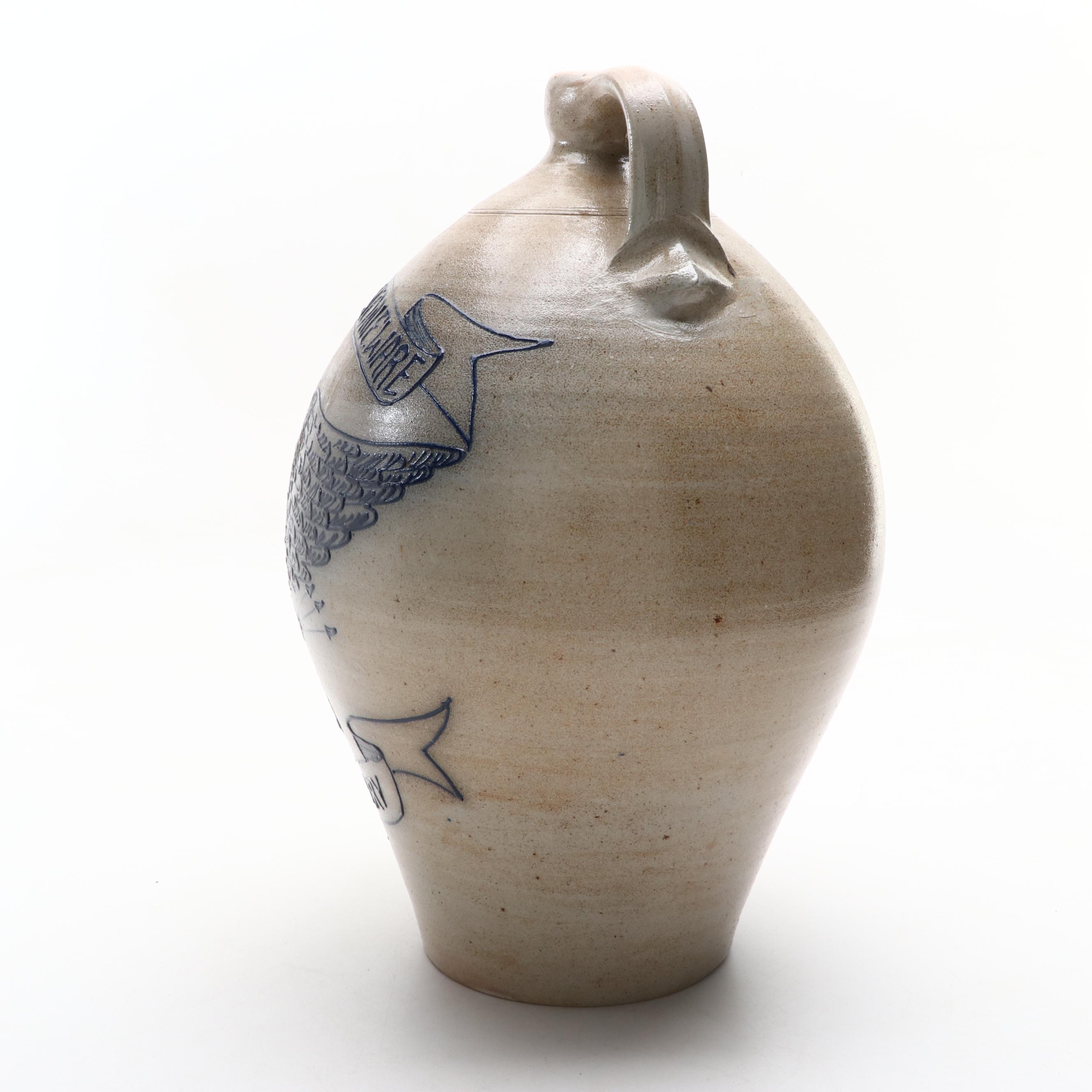 Rockdale Union Salt Glaze Stoneware Jug, 1989