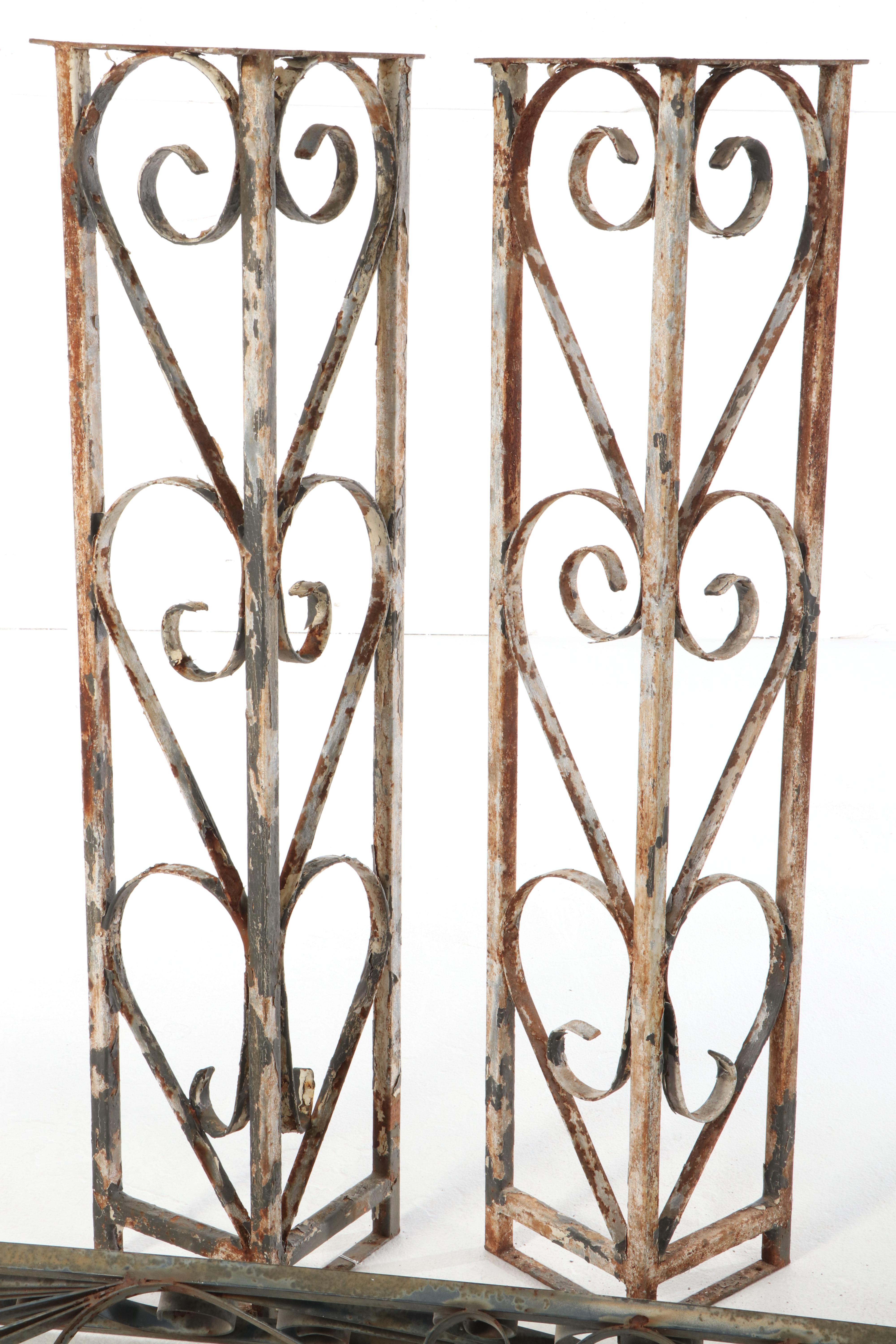 Decorative Wrought Iron Porch Columns