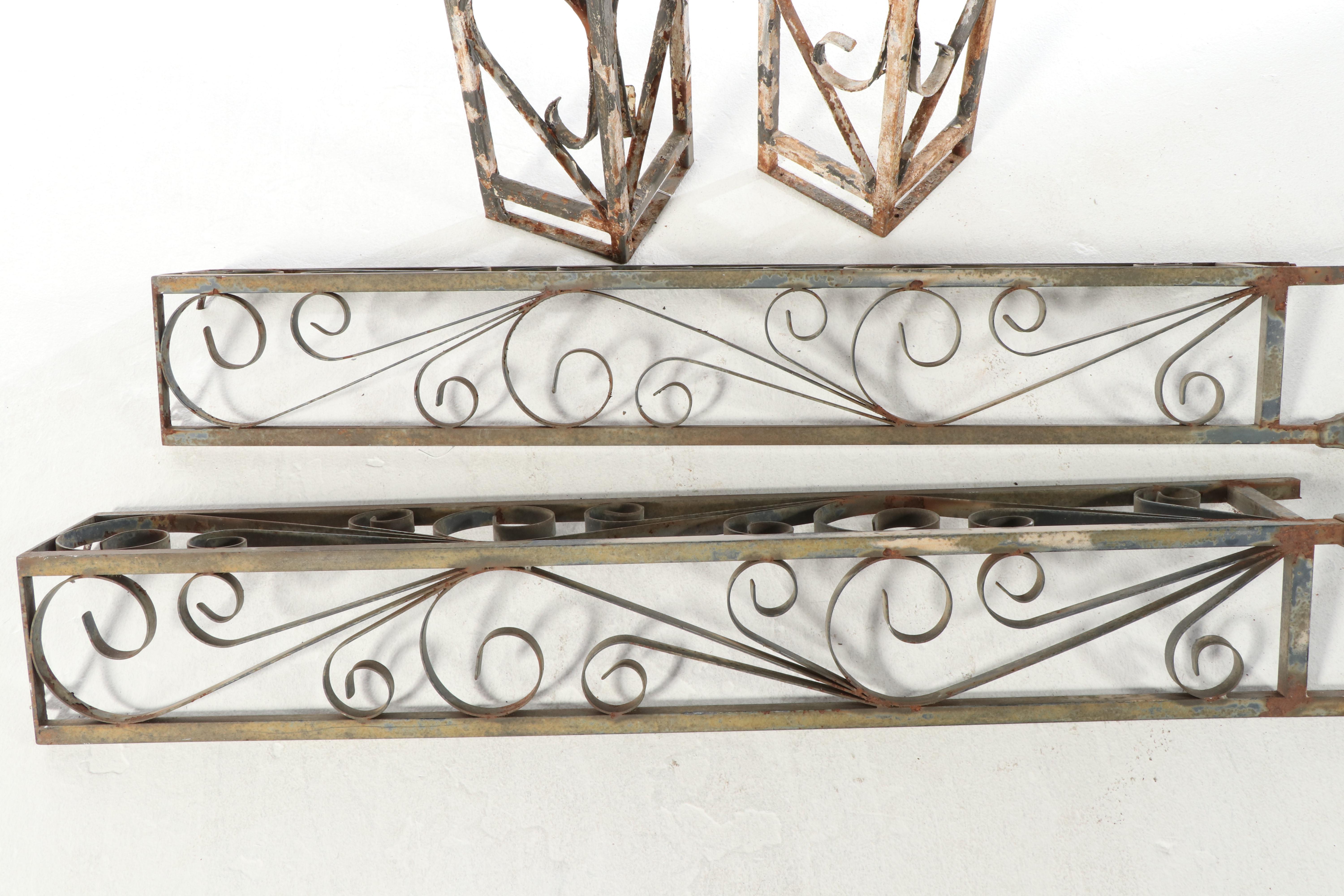 Decorative Wrought Iron Porch Columns