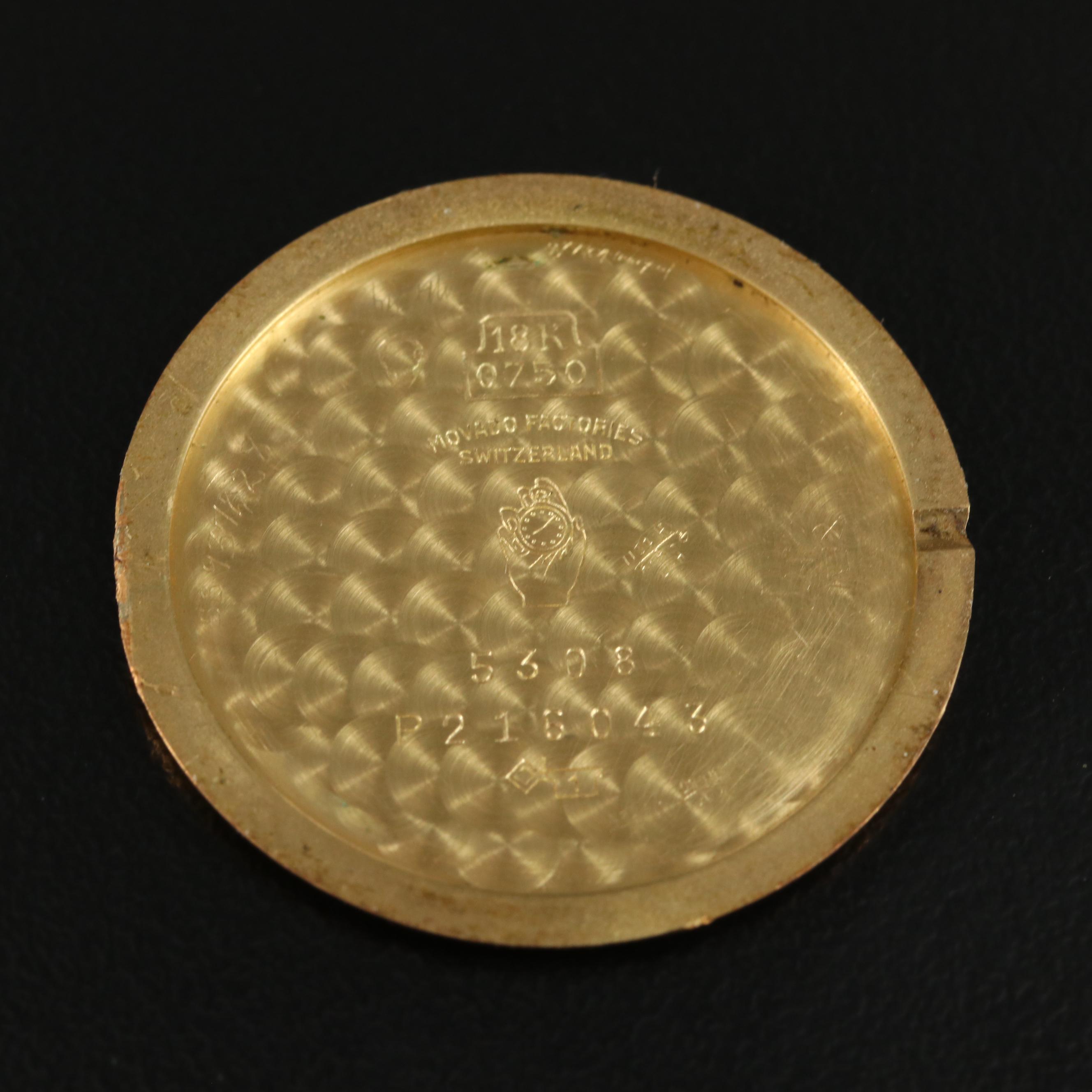 18K Movado Stem Wind Watch on Custom 14K Band