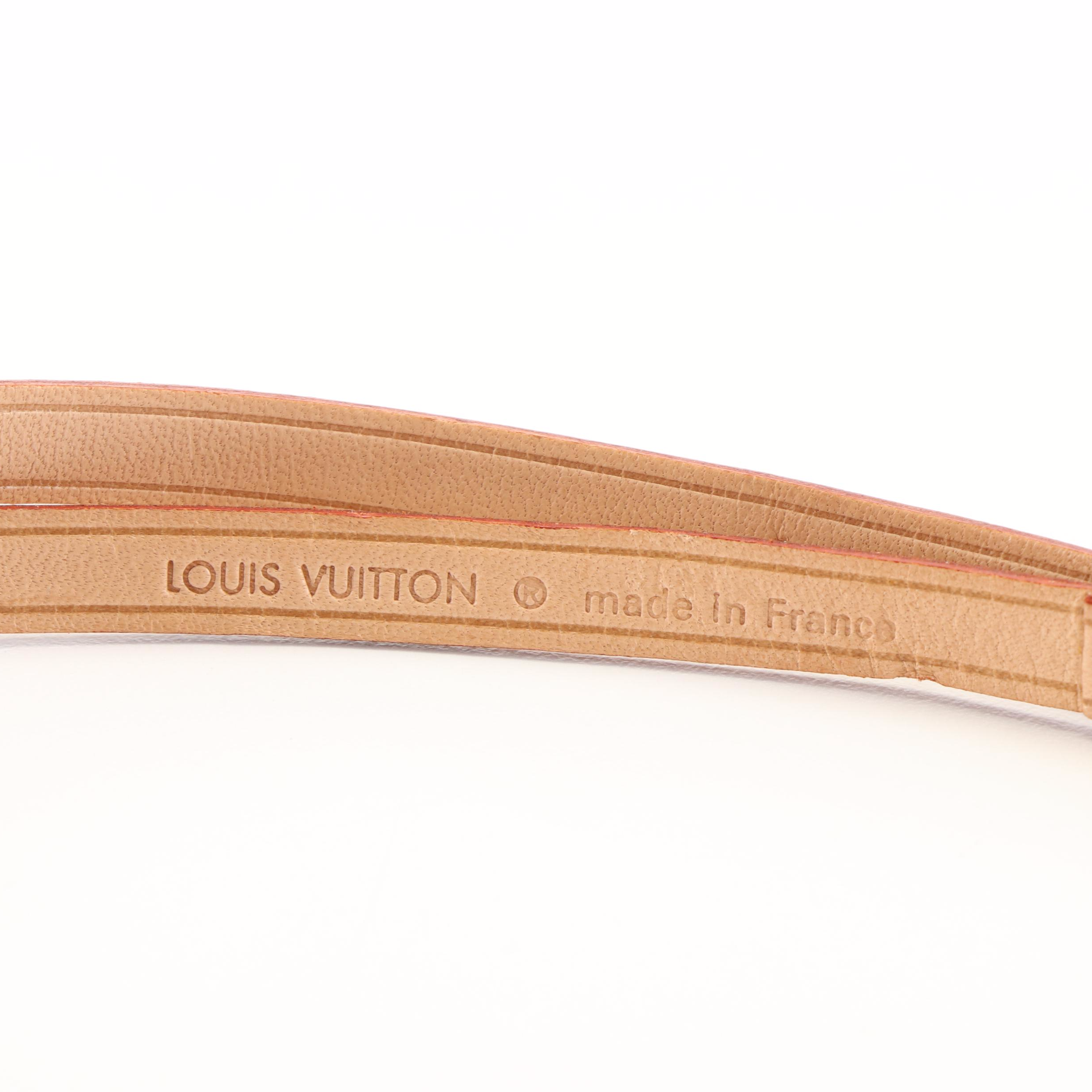 Louis Vuitton  Vachetta Leather Cell Phone Lanyard Neck Strap