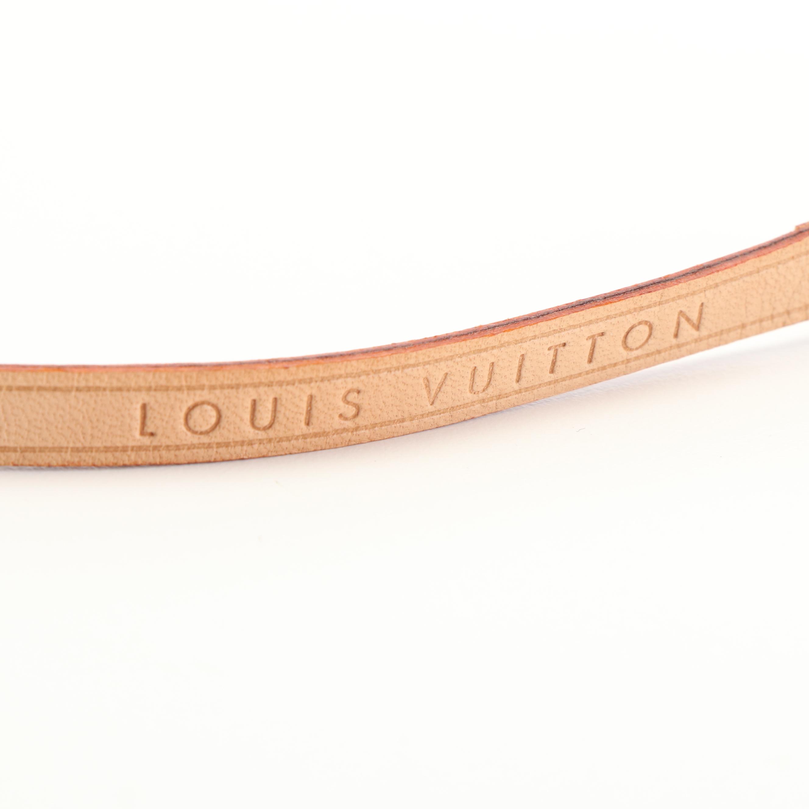 Louis Vuitton  Vachetta Leather Cell Phone Lanyard Neck Strap