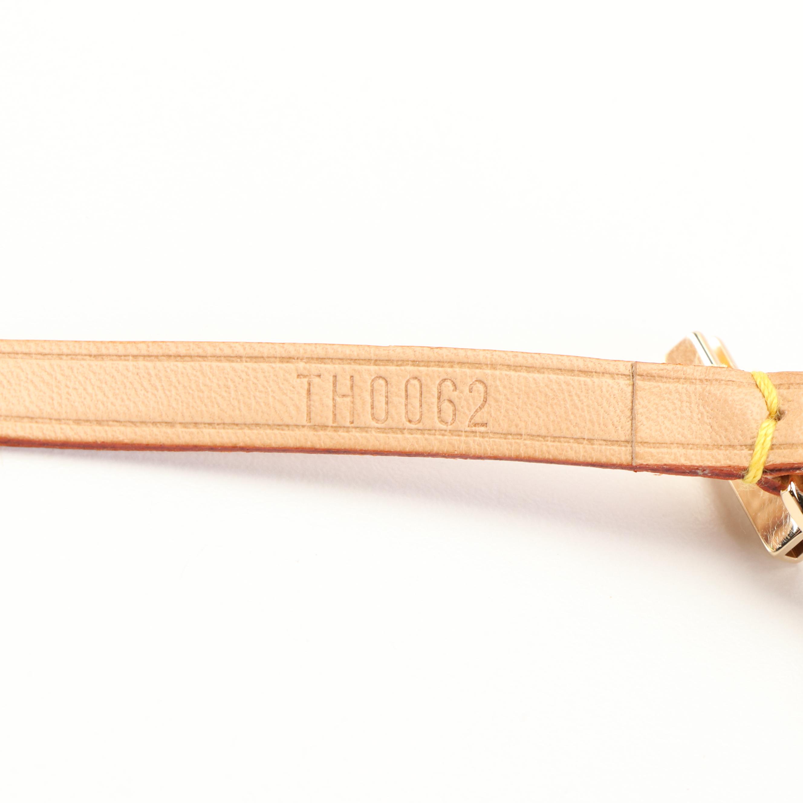 Louis Vuitton  Vachetta Leather Cell Phone Lanyard Neck Strap