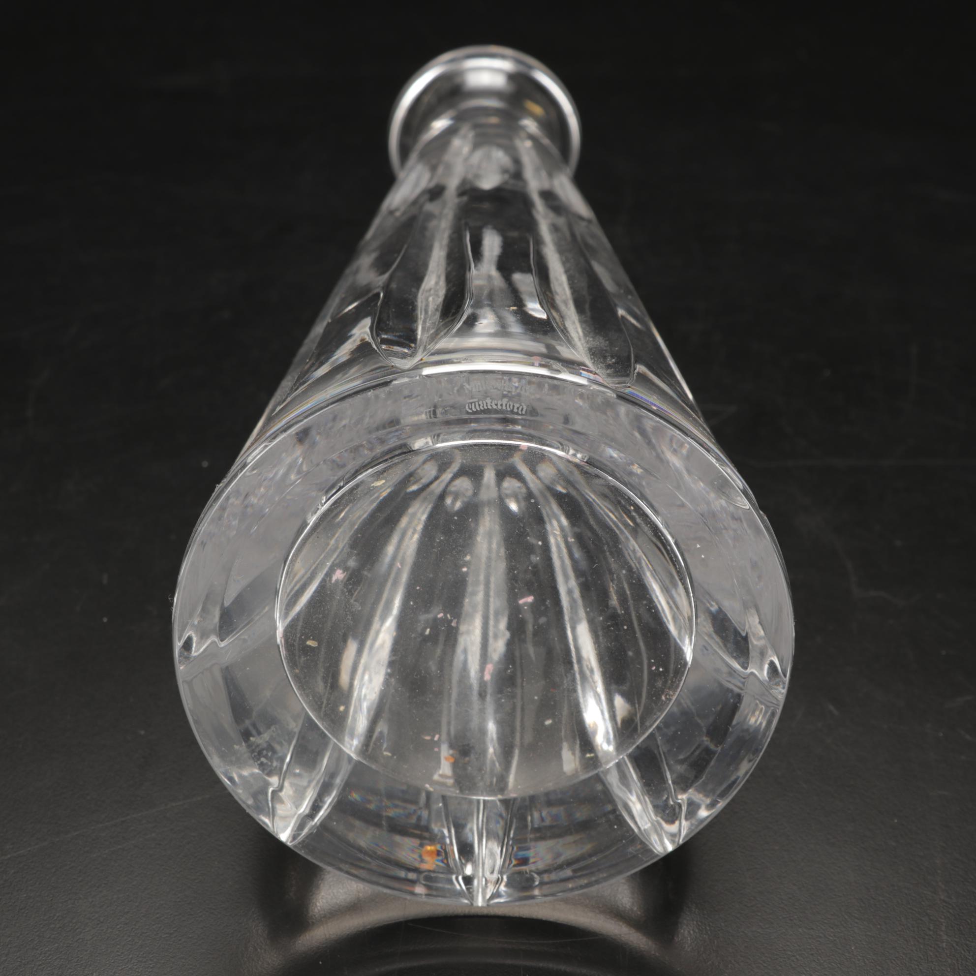 Marquis by Waterford "Sheridan" Decanter with Fostoria Stems and Crystal Bowl
