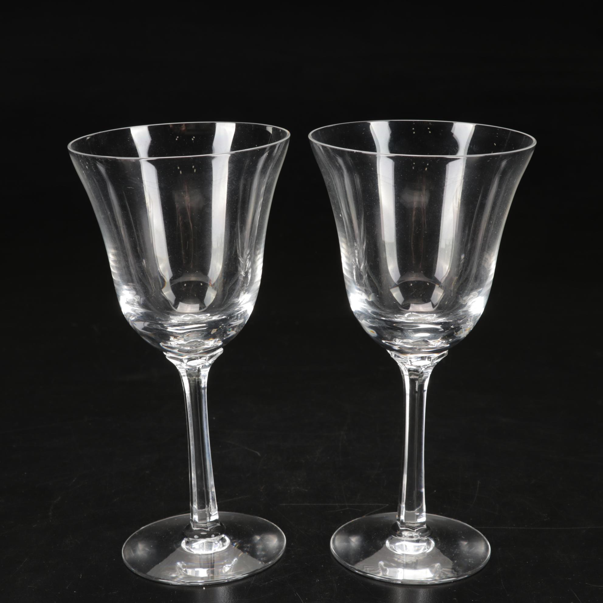 Marquis by Waterford "Sheridan" Decanter with Fostoria Stems and Crystal Bowl