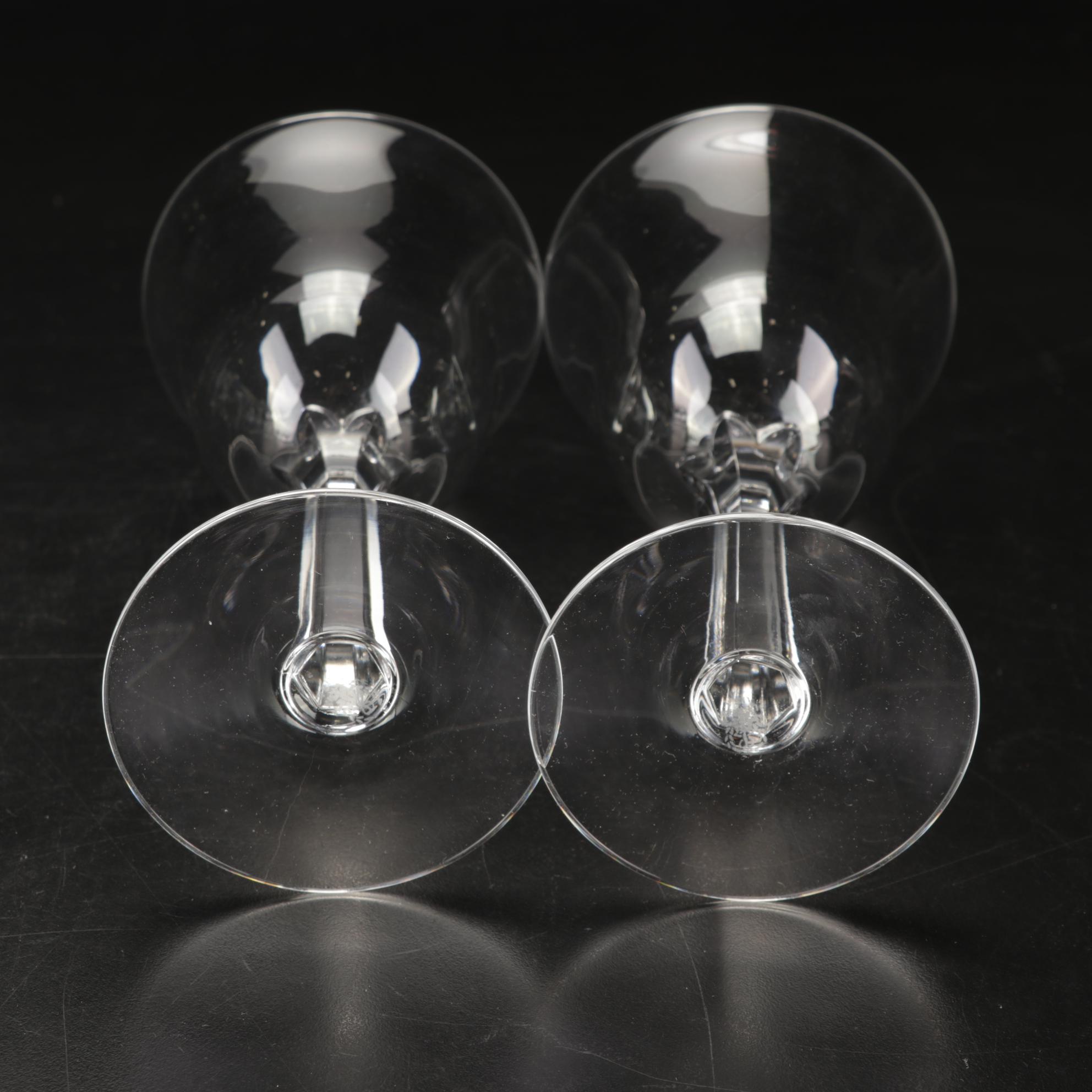 Marquis by Waterford "Sheridan" Decanter with Fostoria Stems and Crystal Bowl