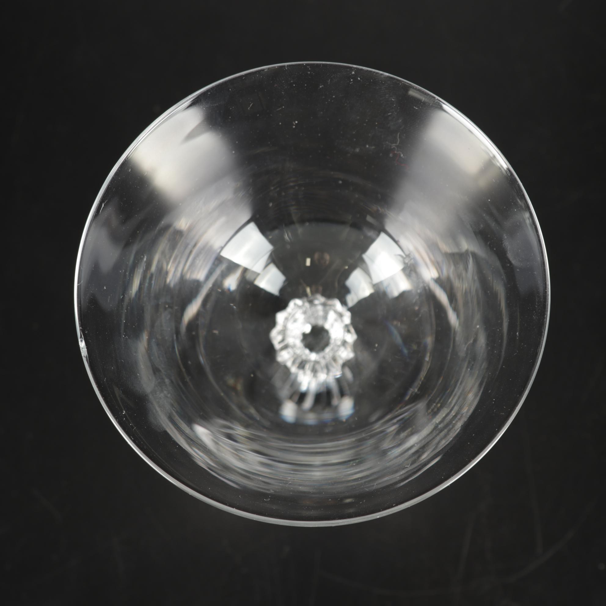 Marquis by Waterford "Sheridan" Decanter with Fostoria Stems and Crystal Bowl