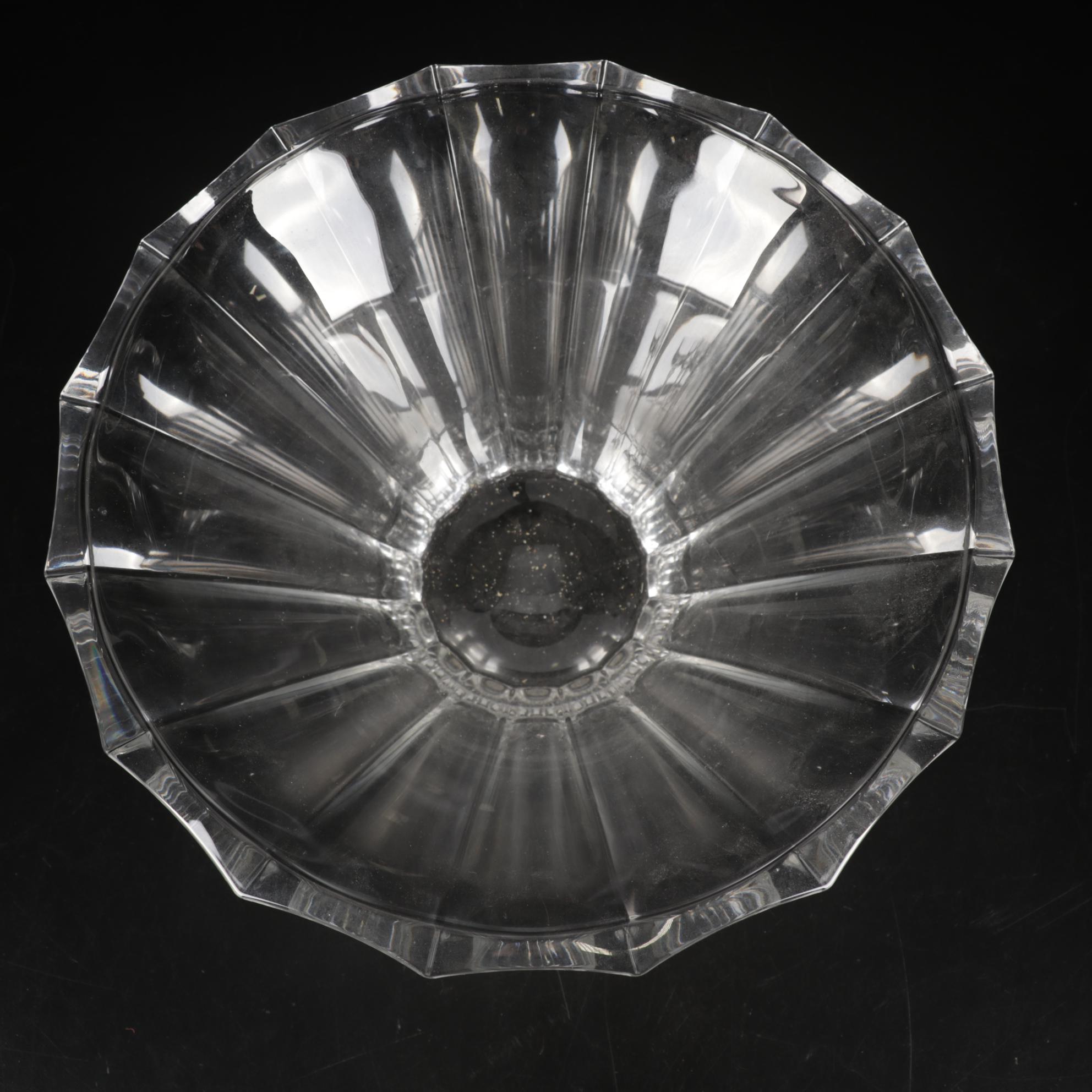 Marquis by Waterford "Sheridan" Decanter with Fostoria Stems and Crystal Bowl