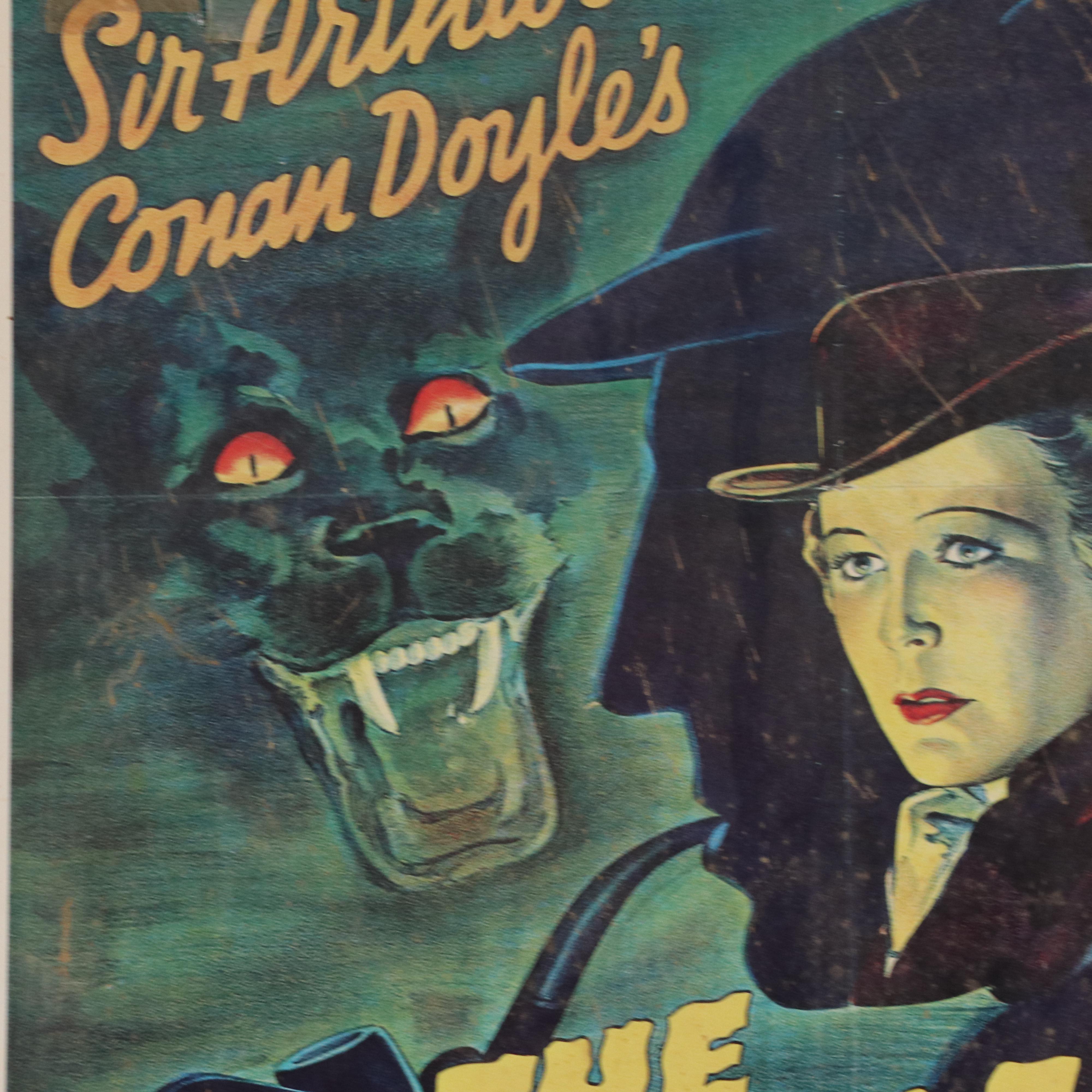 Offset Lithograph Reproduction Poster "The Hound of the Baskervilles"