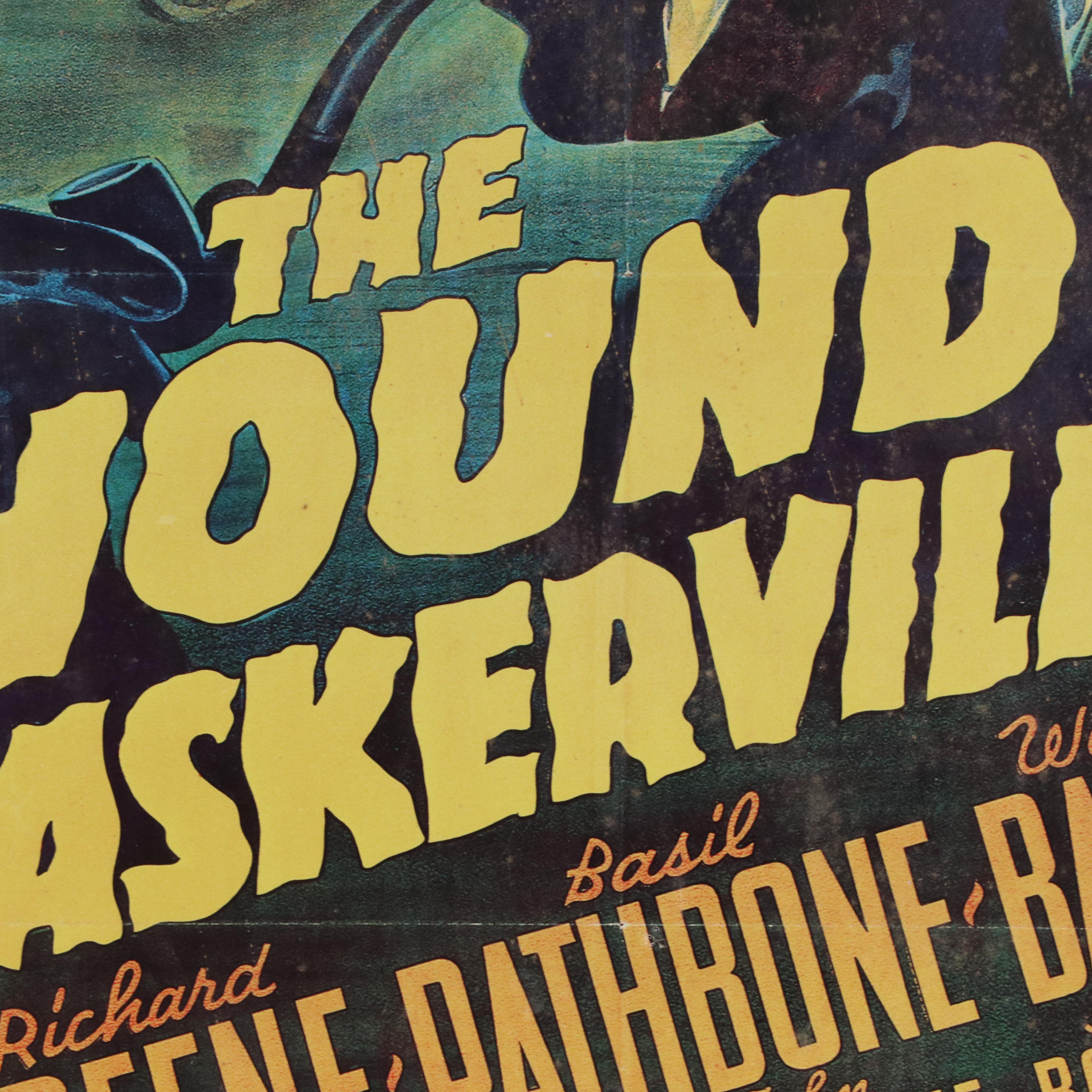 Offset Lithograph Reproduction Poster "The Hound of the Baskervilles"