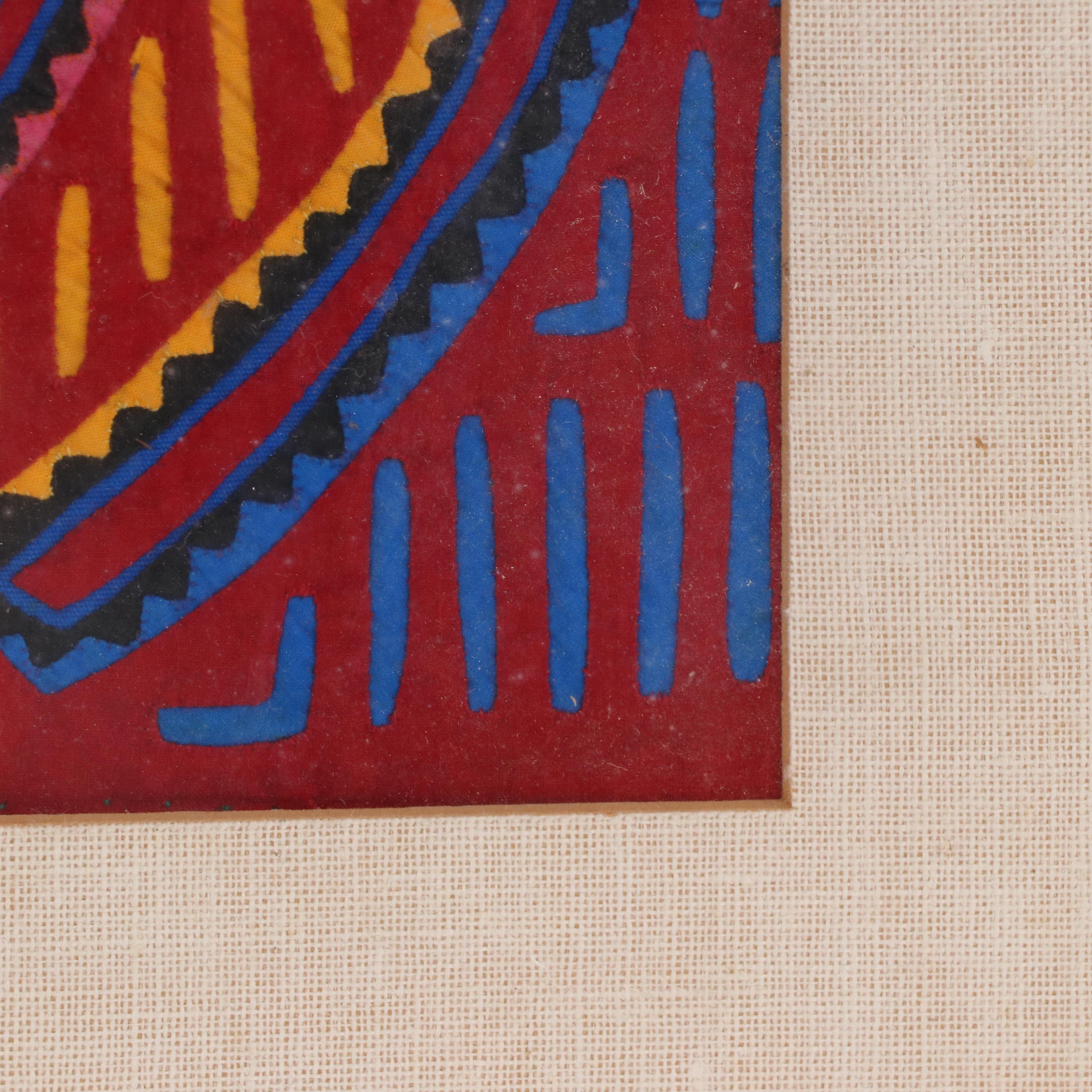 Panamanian Guna Folk Art Mola Textile