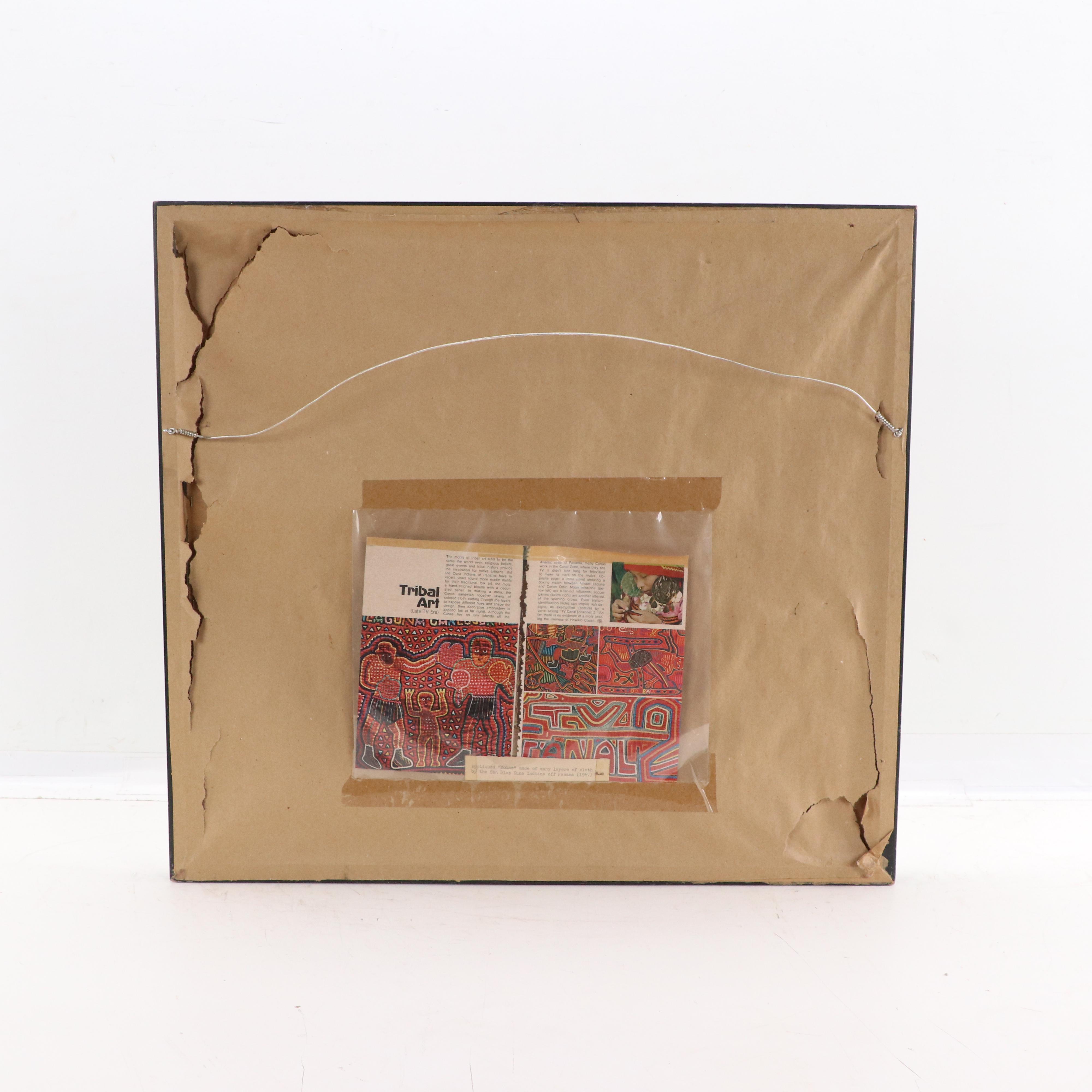 Panamanian Guna Folk Art Mola Textile