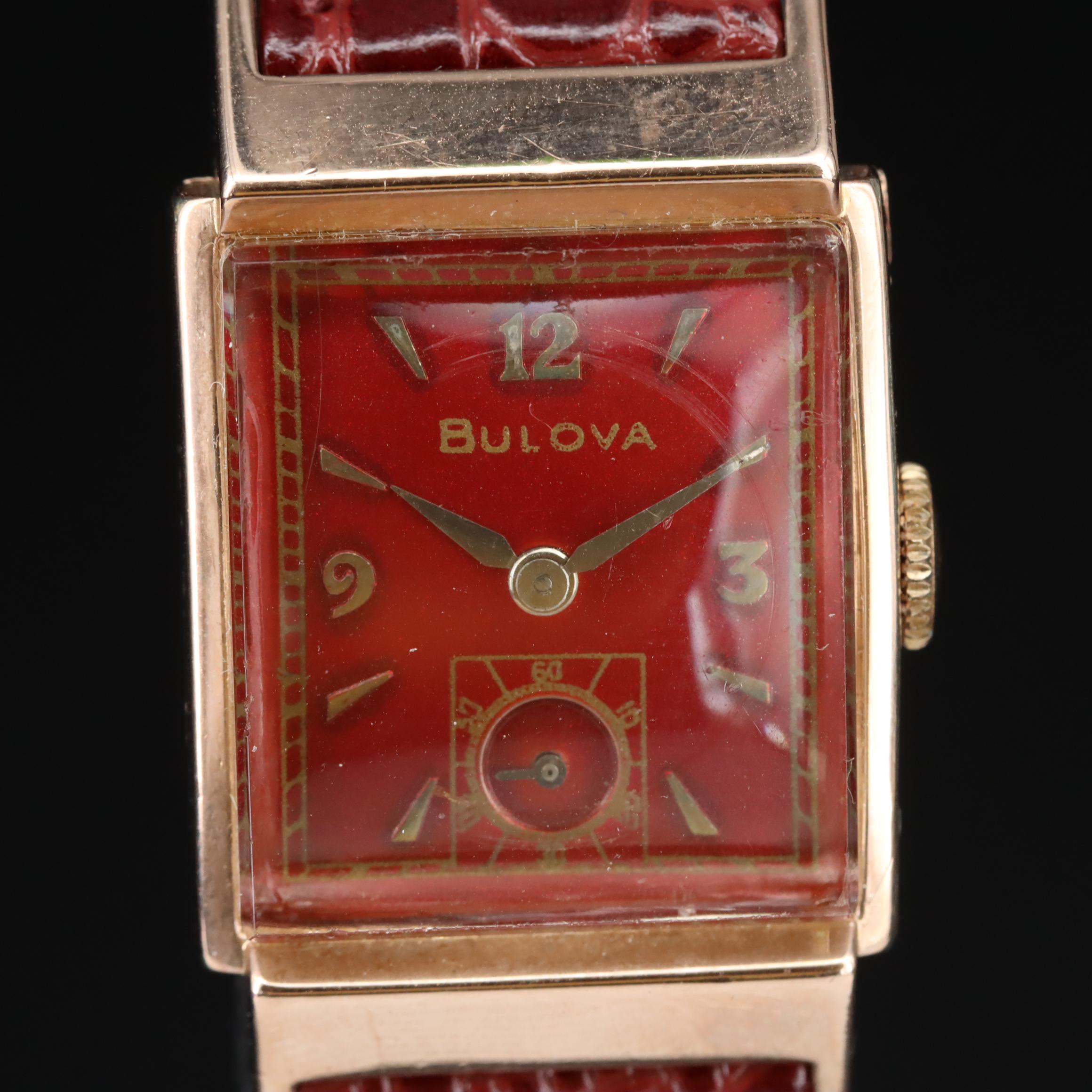 Vintage Bulova Gold-Filled Stem Wind Watch