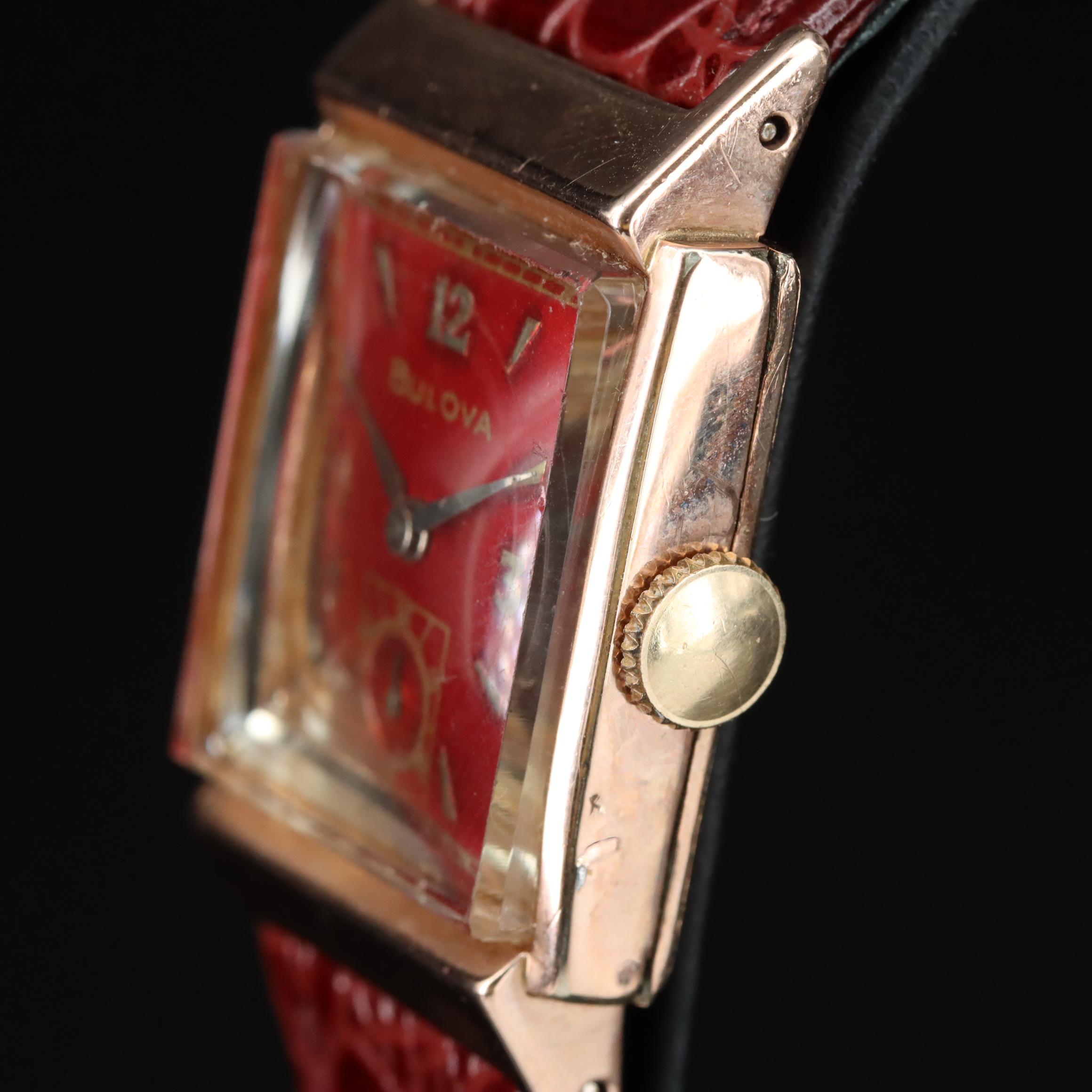 Vintage Bulova Gold-Filled Stem Wind Watch