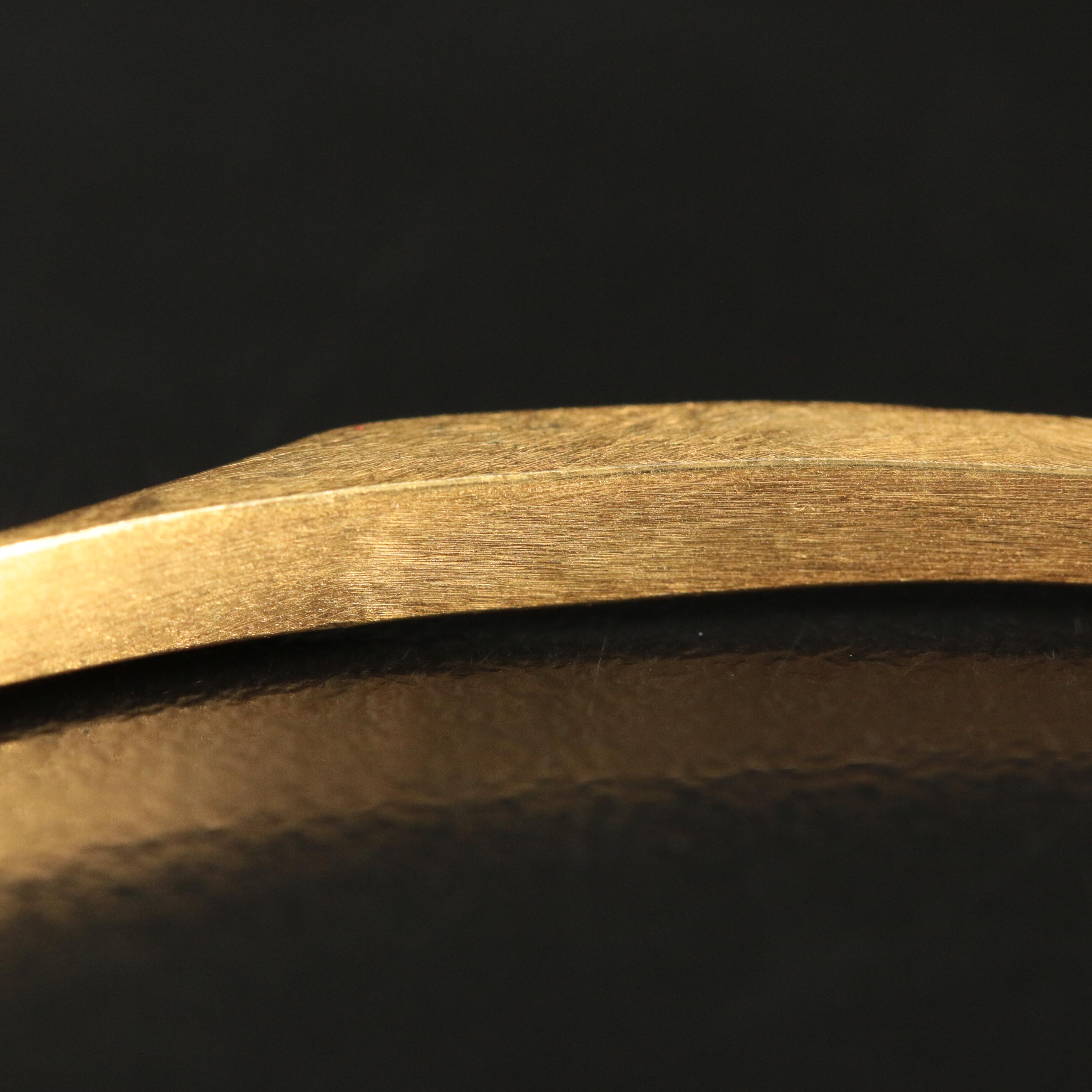 Oval Beveled Bangle Bracelet
