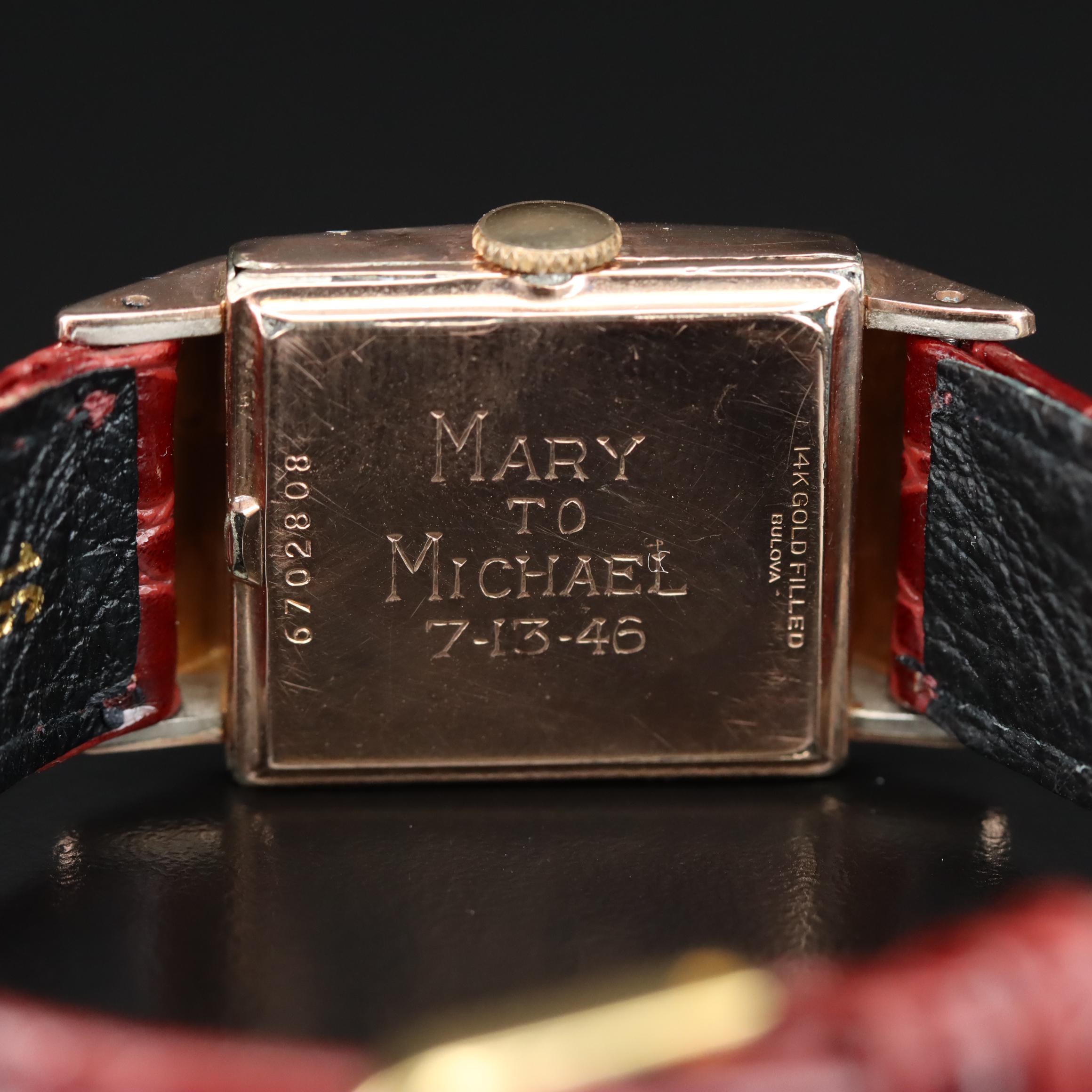 Vintage Bulova Gold-Filled Stem Wind Watch